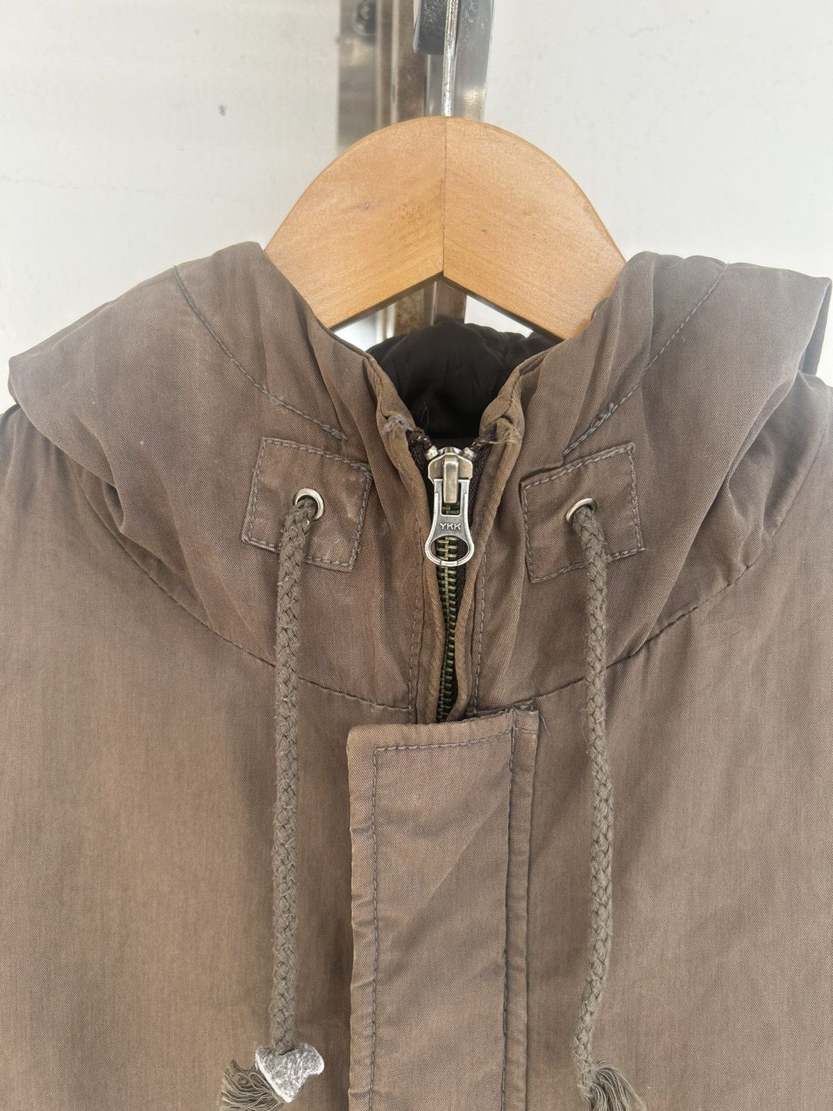 291295=Homme 291295=HOMME Vintage Bomber Hoodie Olive Green Jacket Japan Size US L / EU 52-54 / 3 - 5 Thumbnail