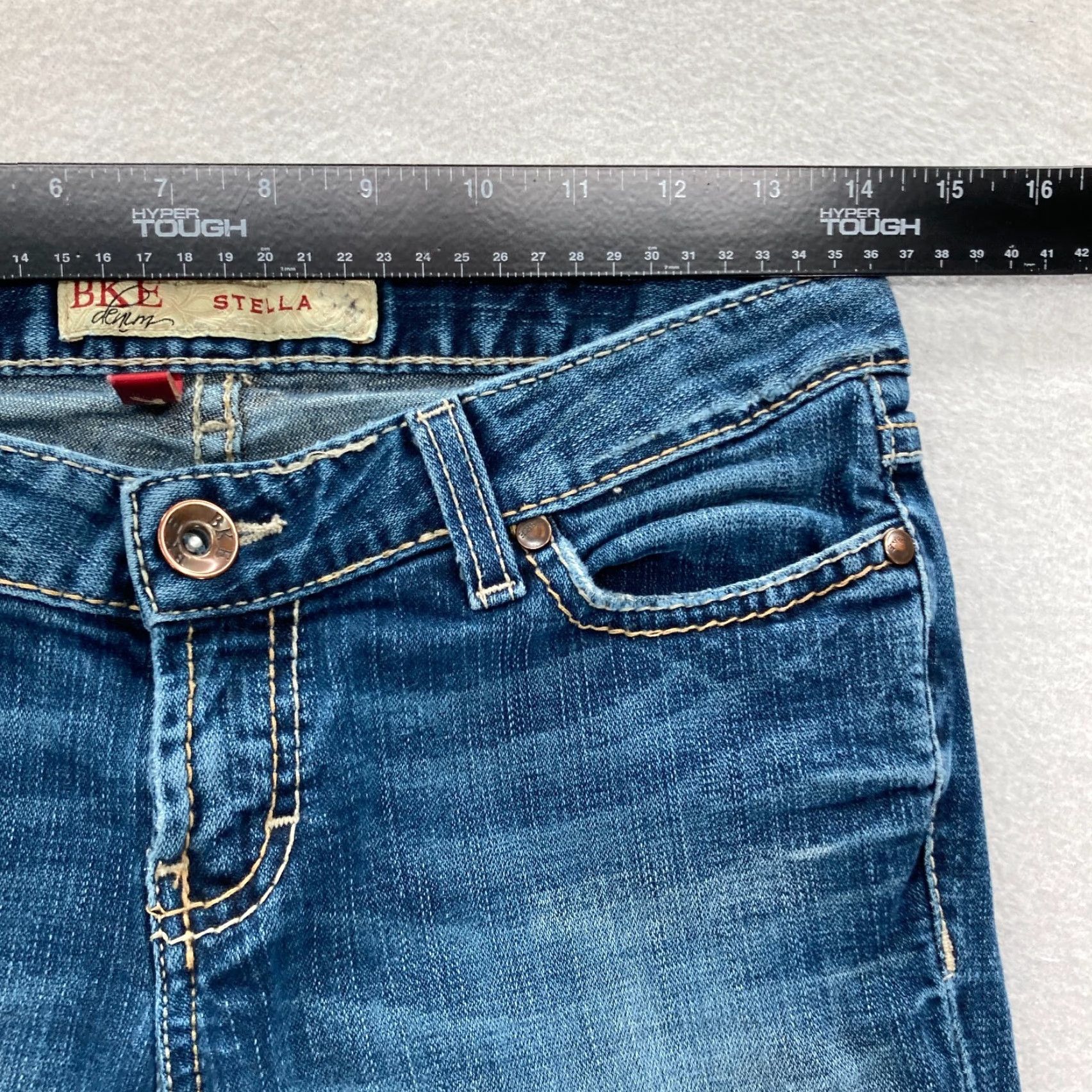 Vintage Buckle BKE Jeans Women's 27 Stella Boot Medium Blue Stretch Denim Grunge Western Size 27" / US 4 / IT 40 - 7 Thumbnail