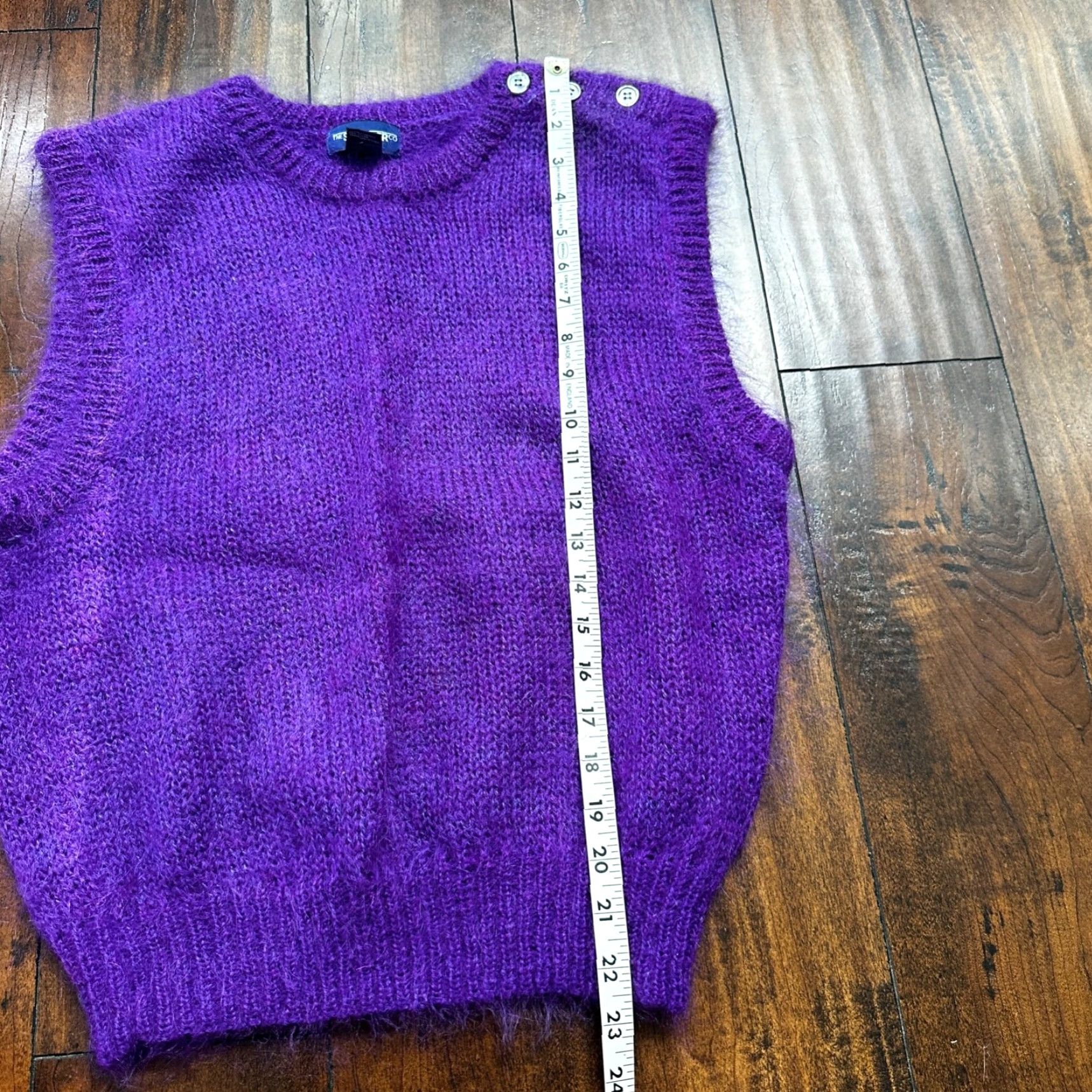Vintage VINTAGE Purple 80s Sweater Mens L Mohair Vest Geometric Hippie Boho Wool Shirt Size US L / EU 52-54 / 3 - 5 Thumbnail