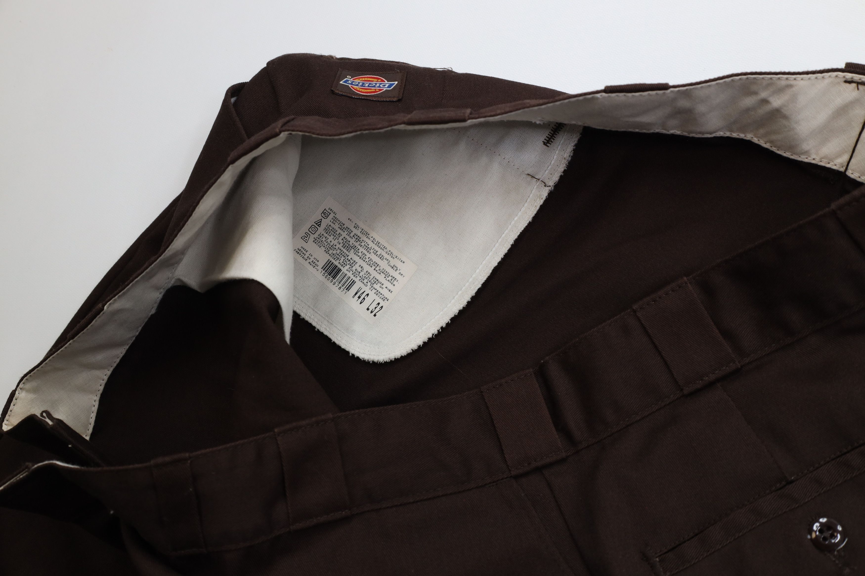 Dickies Vintage 90s Dickies Wide Leg Dungaree Pants Brown USA Size US 44 / EU 60 - 8 Thumbnail