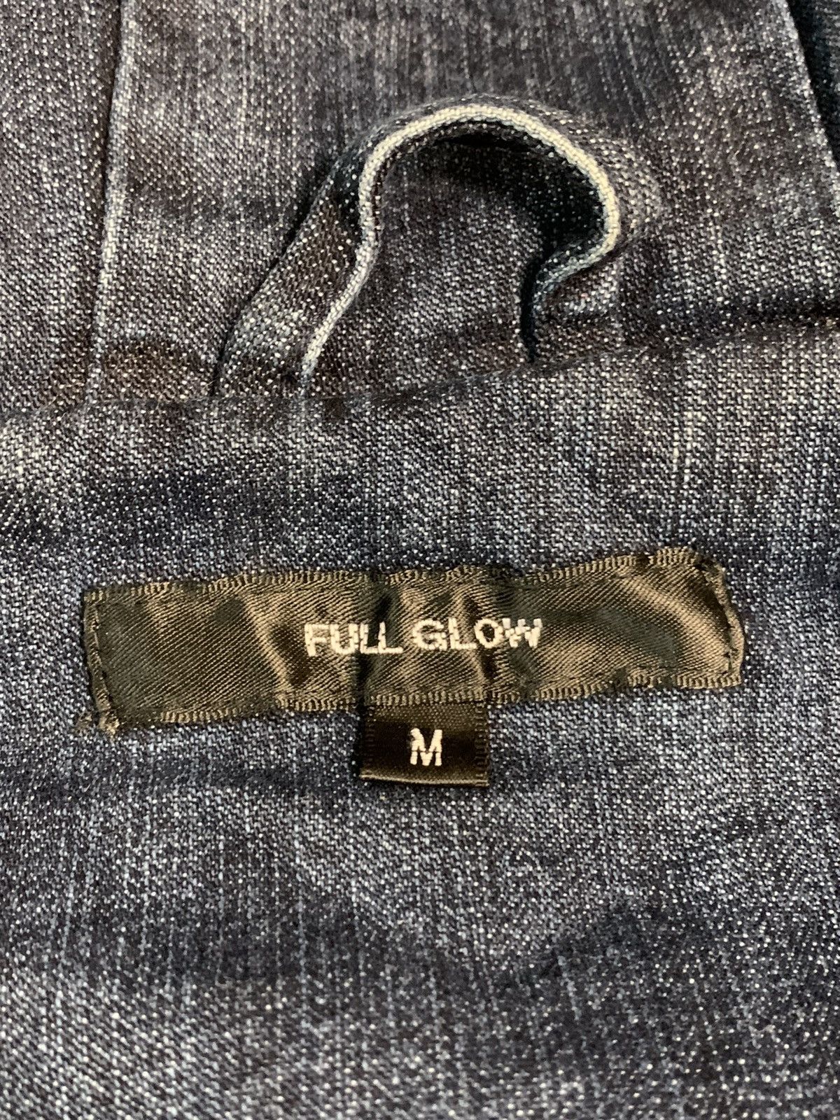 Japanese Brand Full Glow Blue Denim Puffer Vest Size US M / EU 48-50 / 2 - 2 Thumbnail