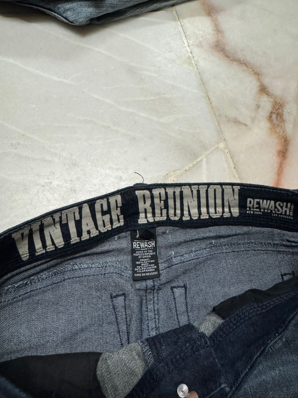 Tornado Mart VINTAGE 2000s REUNION REWASH DISTRESSED RIPPED BELL BOTTOM Size US 27 - 11 Thumbnail