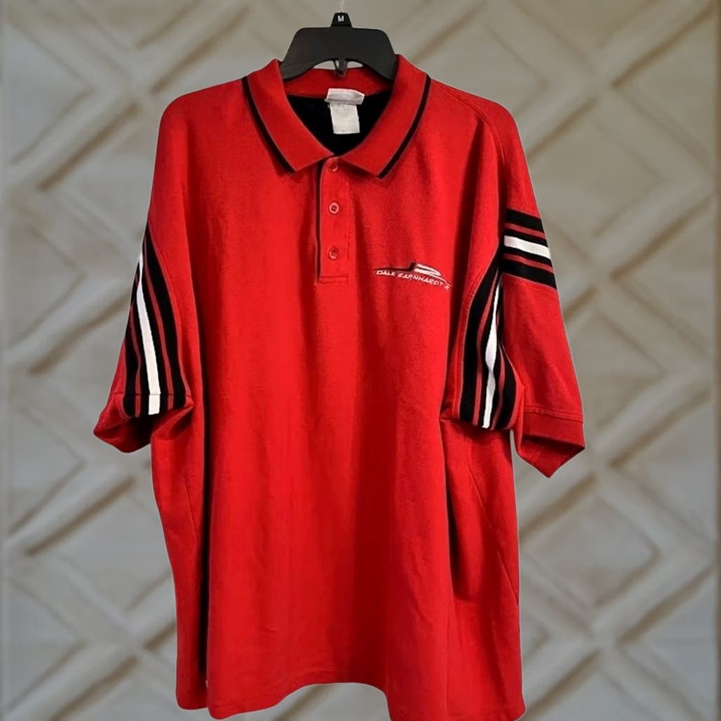 Chase Authentics VINTAGE NASCAR Dale Earnhardt Jr #8 Red Embroidered Polo Shirt Short Sleeve XXL Polo Mens Nascar Embroidered Logo 2XL Size US XXL / EU 58 / 5 - 1 Thumbnail