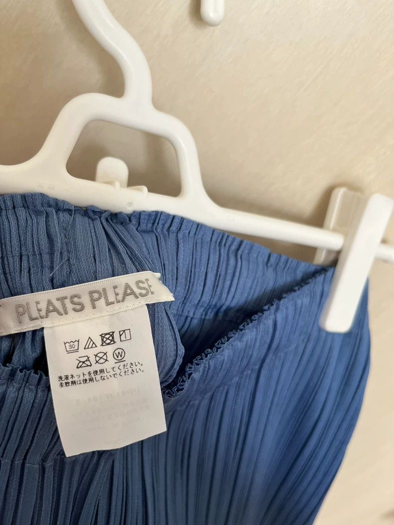 Issey Miyake Issey Miyake size:3 Blue pleated trousers Size 31" - 4 Thumbnail