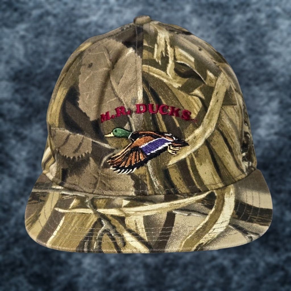 Realtree VINTAGE M.R. DUCKS Camouflage Cap OSFA Realtree Hunt Adjustable Snapback Hat USA Made Hat Mens Cap Size ONE SIZE - 1 Thumbnail