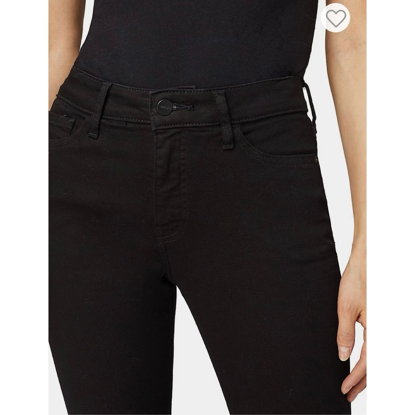 Warpweft Company Warp + Weft Womens Jeans Petite 24 JFK Skinny Black Goth Mod Size 24" / US 00 / IT 34 - 4 Thumbnail