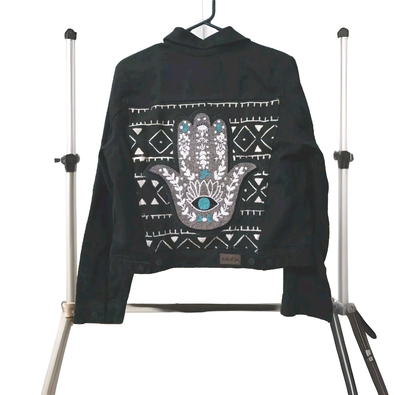 Levi's Levi's Embroidered Western Sequin Ex Boyfriend Trucker Size L / US 10 / IT 46 - 1 Thumbnail