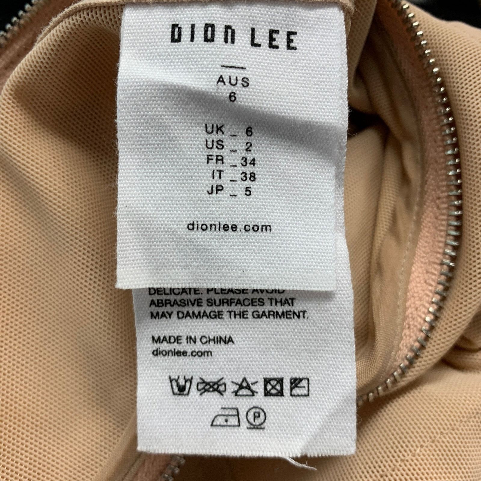 Dion Lee DION LEE Size 2 Nude Polyamide Eastane Body-Con Mini Dress Size M / US 6-8 / IT 42-44 - 7 Thumbnail