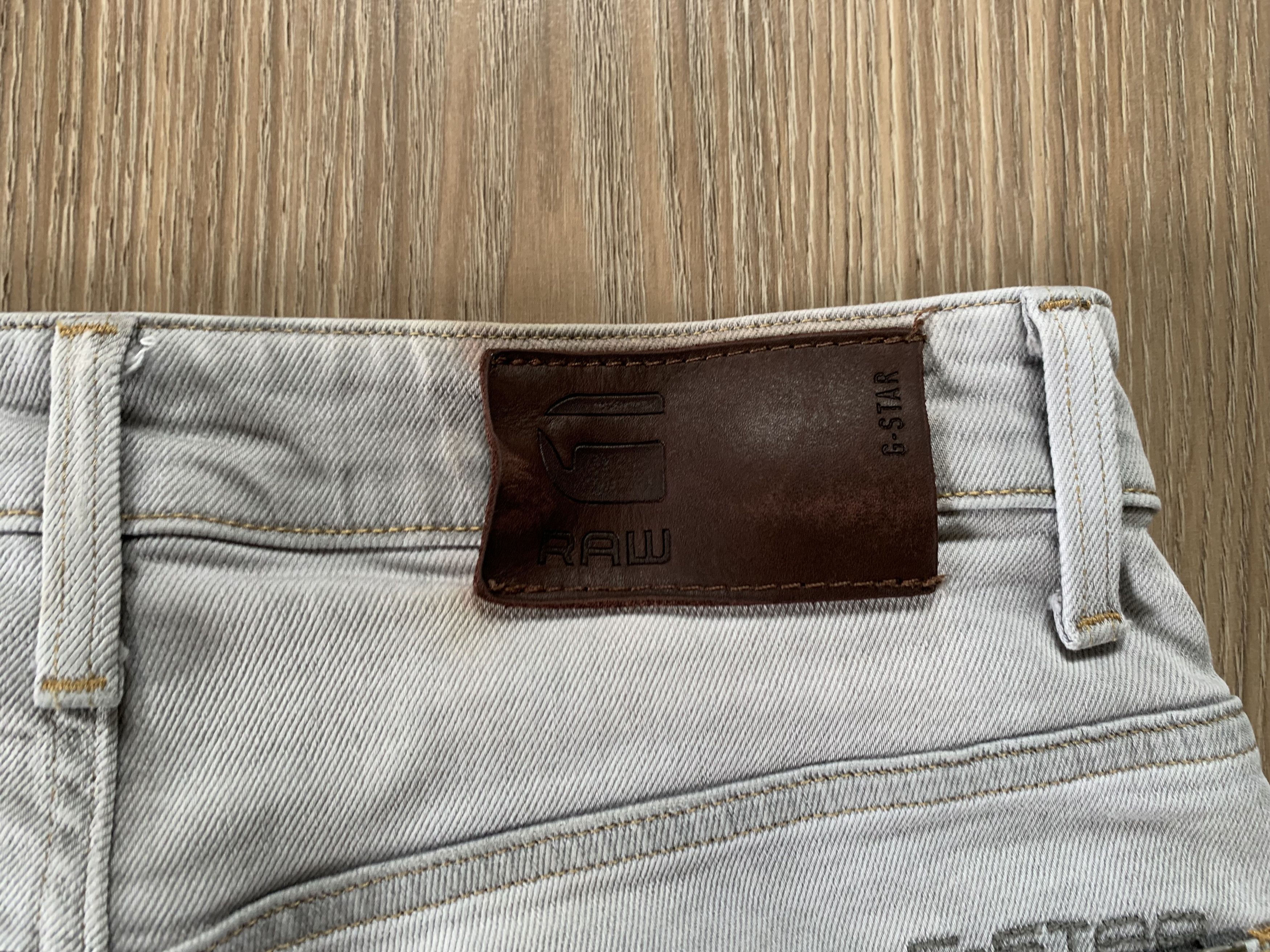 Denime × G-Star G-Star Raw 3301 Tapered Grey Jeans Size US 30 / EU 46 - 9 Thumbnail