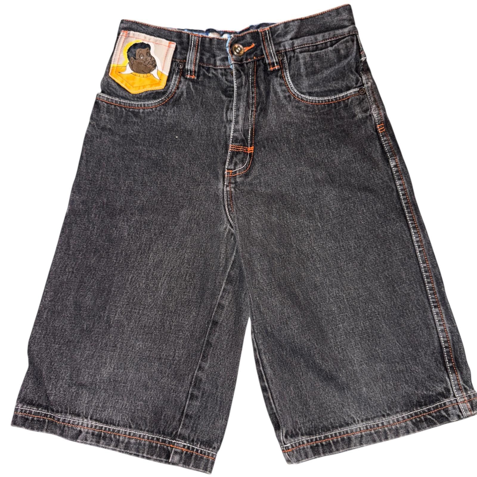 Unknown London Vintage Y2K Platinum FUBU Denim Shorts FAT ALBERT Size 14 Size US 32 / EU 48 - 1 Thumbnail