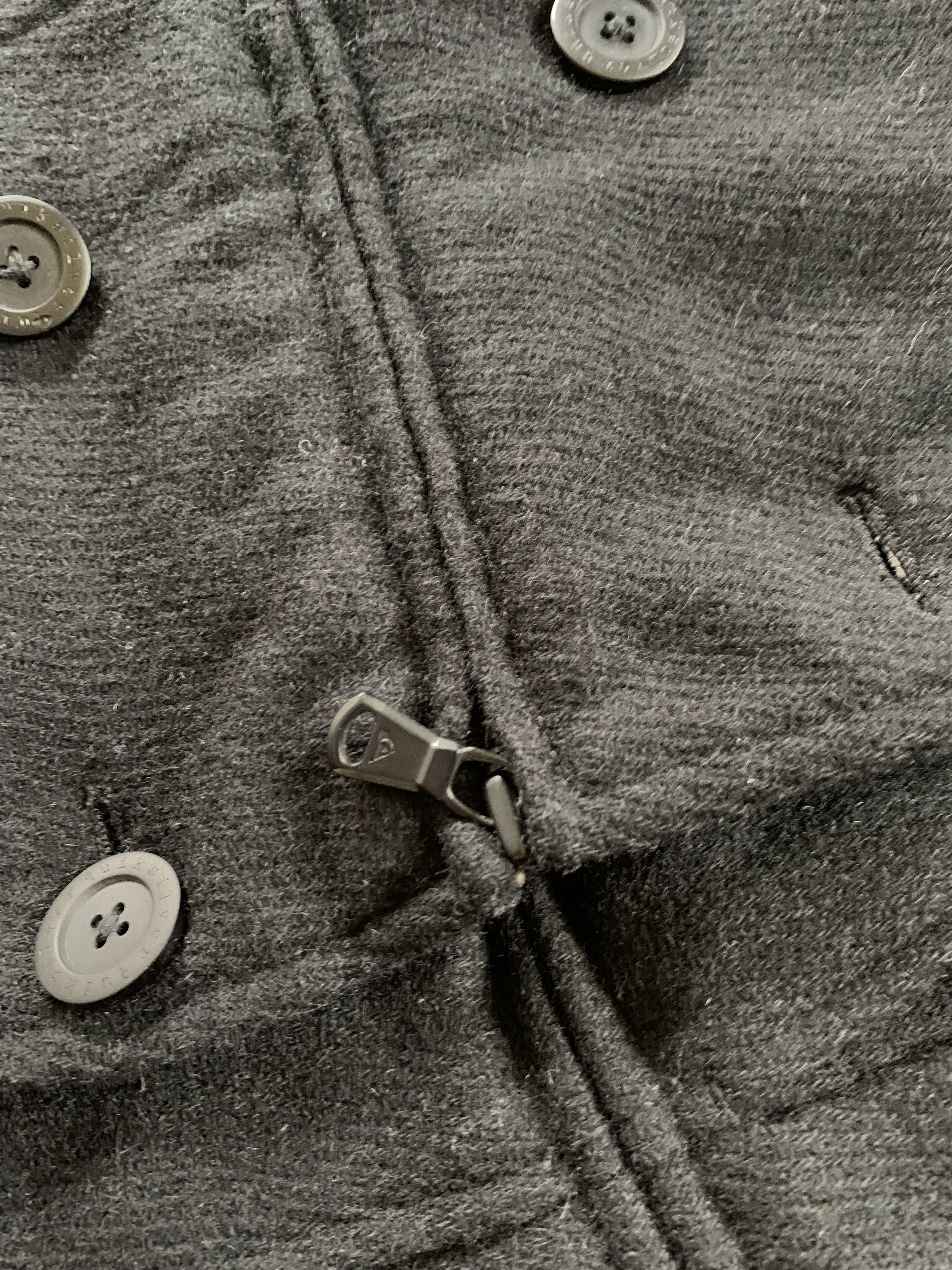 Quicksilver × Vintage Quicksilver Womens Black Wool Coat Size M / US 6-8 / IT 42-44 - 7 Thumbnail