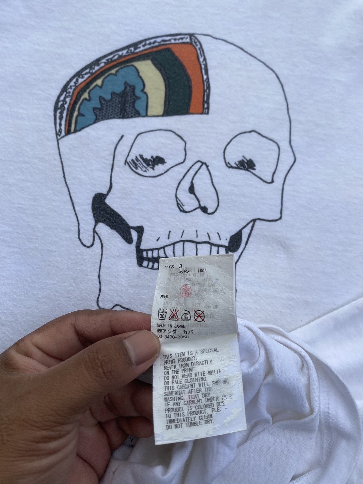 Undercover Rare Undercover Jun Takahashi Printed Skull Citsilaminim tee Size US M / EU 48-50 / 2 - 17 Thumbnail