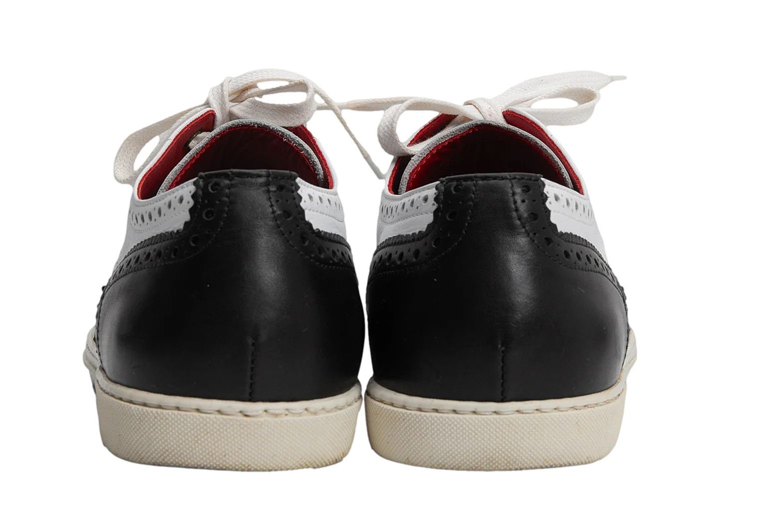 Junya Watanabe Wingtip Leather Shoes in Black and White, Size 26 Size US 8 / EU 41 - 5 Thumbnail