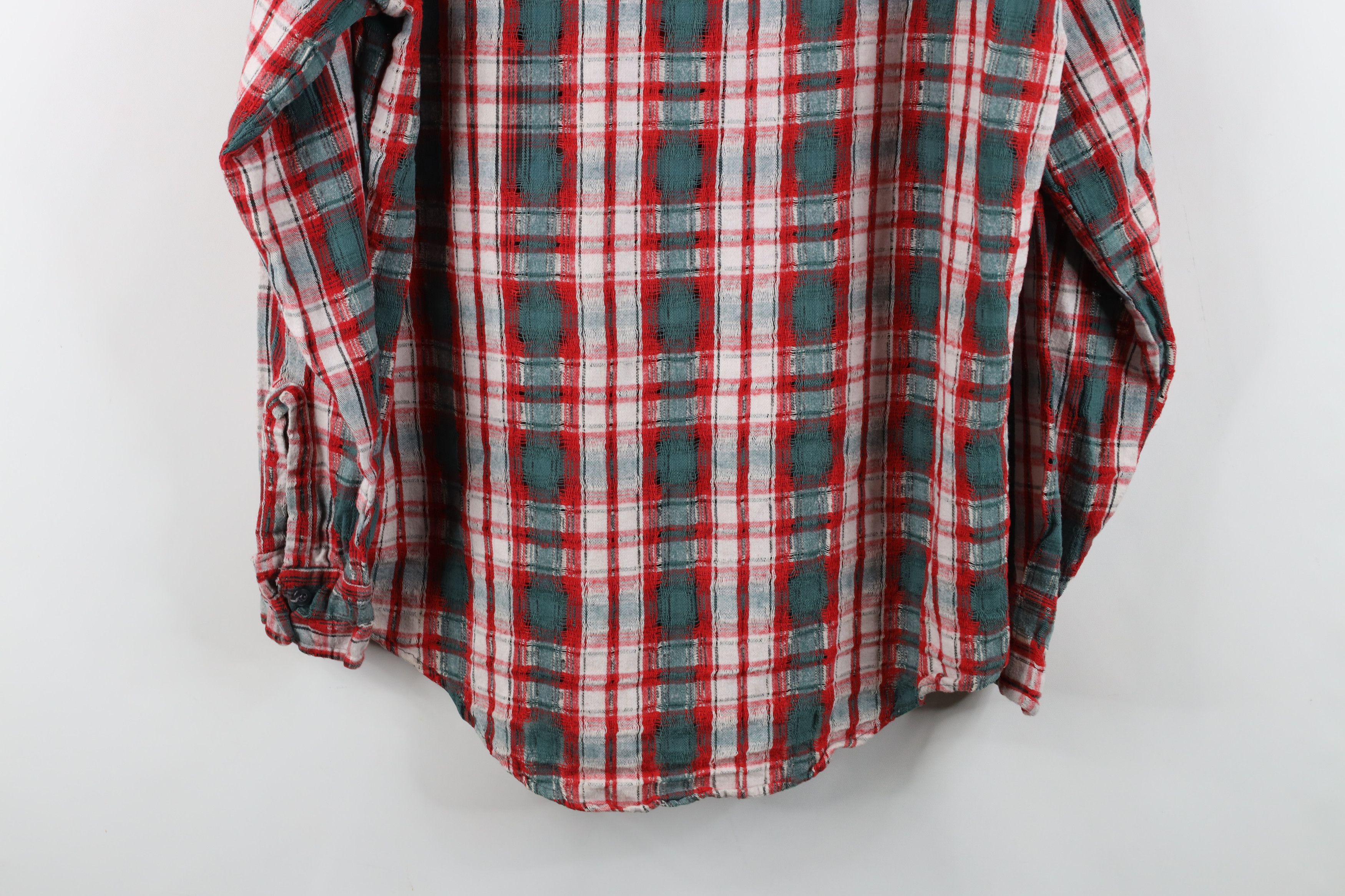 Vintage Vintage 70s Streetwear Gauzy Cotton Flannel Button Shirt Size US M / EU 48-50 / 2 - 12 Thumbnail