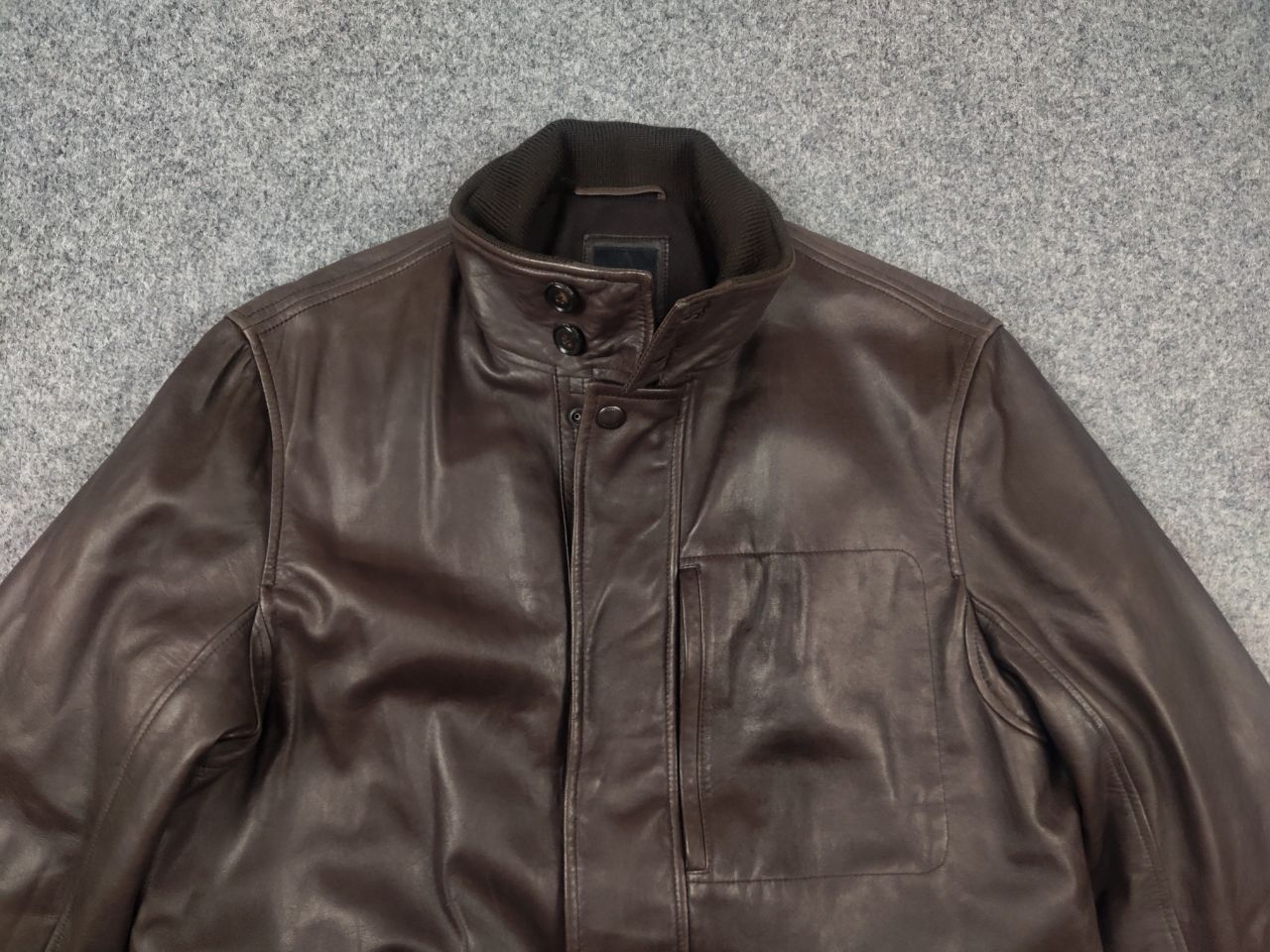 Hugo Boss Hugo Boss Italian lamb nappa Leather Brown Classic Jacket Size US M / EU 48-50 / 2 - 7 Thumbnail