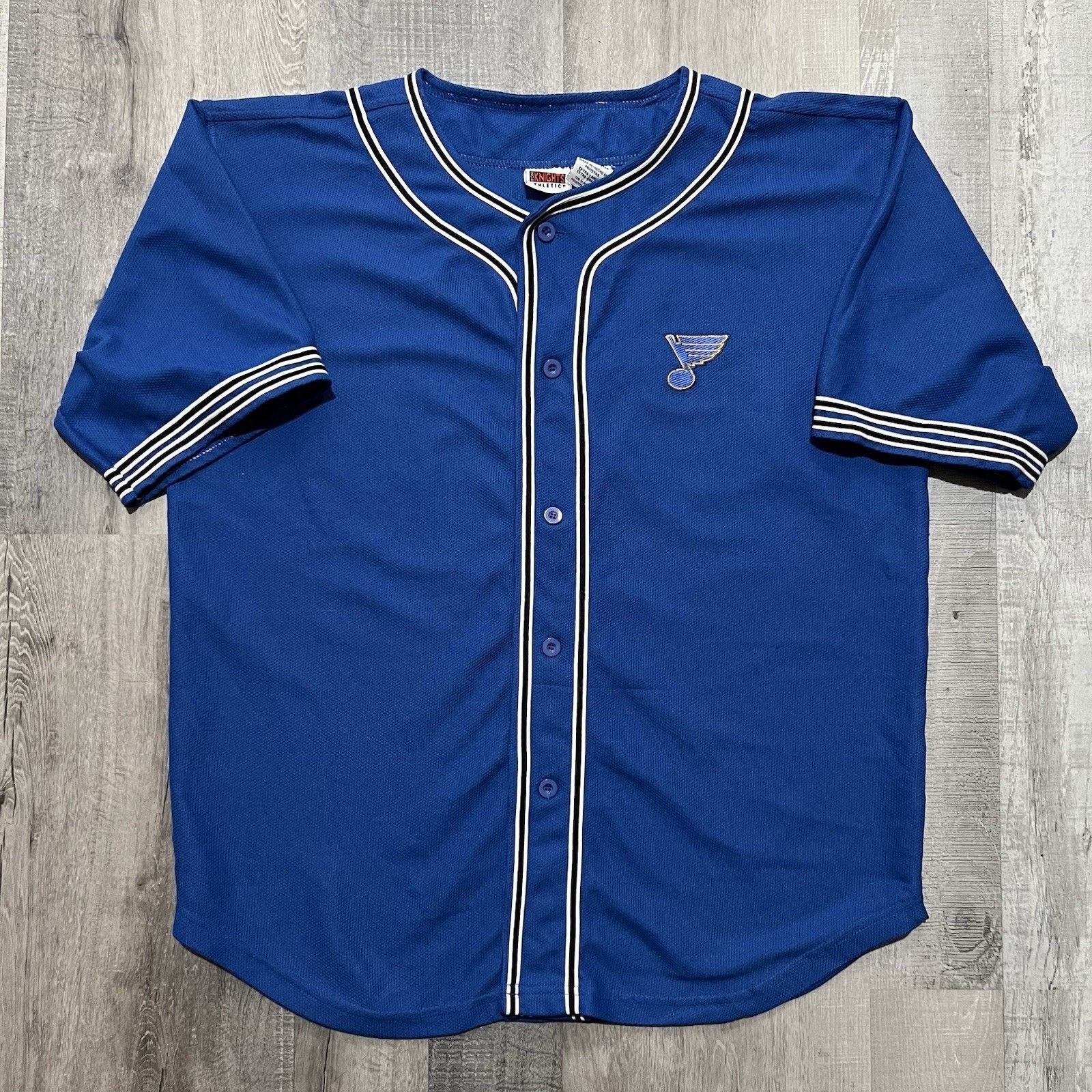 Vintage VTG St Louis Blues Button Jersey Iron Knights NHL Hockey XL Size US XL / EU 56 / 4 - 1 Thumbnail