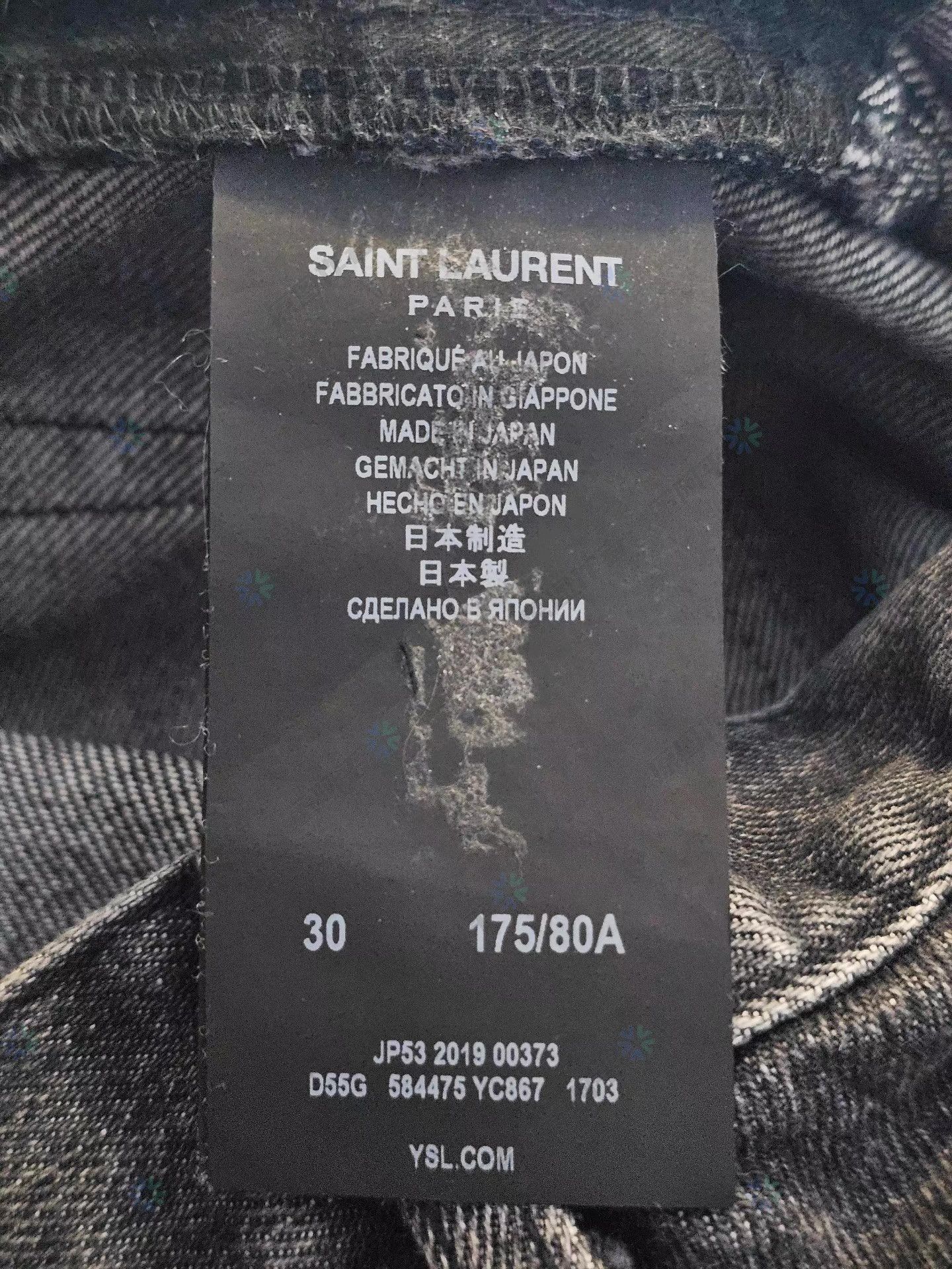 Saint Laurent Paris Saint Laurent D20 jeans Q4 Size US 34 / EU 50 - 6 Thumbnail