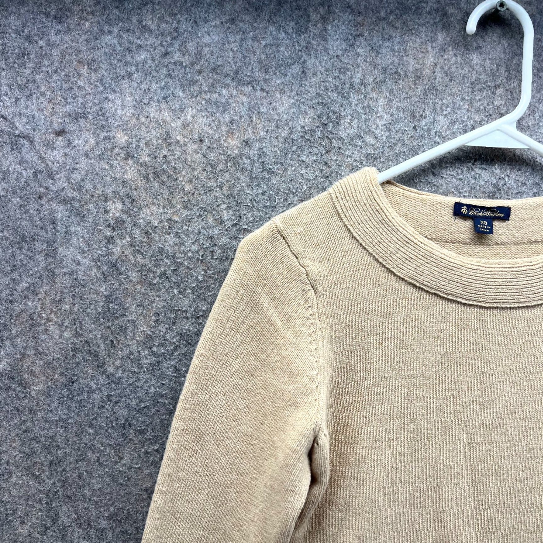 Brooks Brothers VINTAGE Brooks Brothers Sweater Women XS Ladies Khaki Crewneck Pullover Bow Tie Knit Size XS / US 0-2 / IT 36-38 - 7 Thumbnail