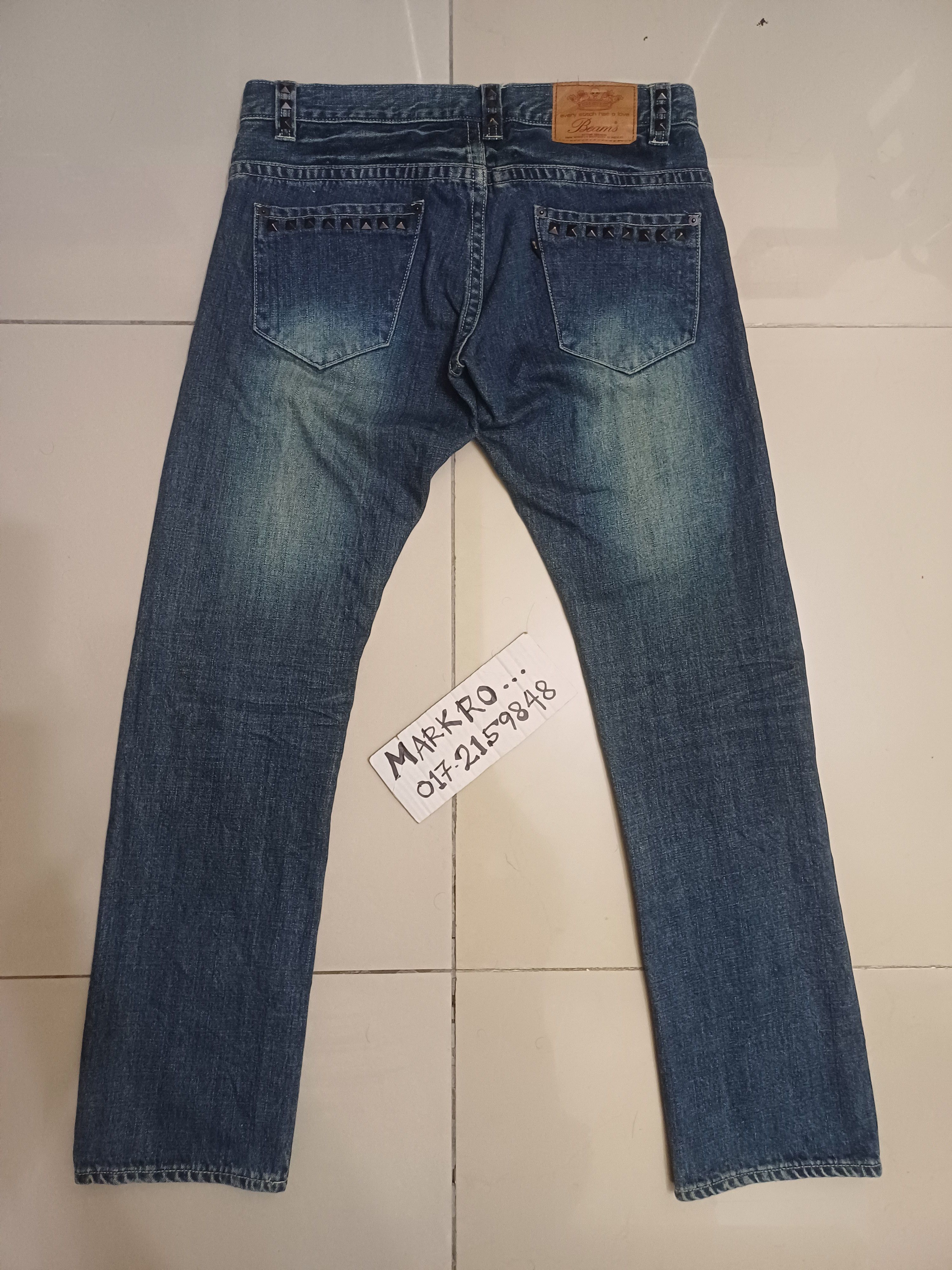Other Studed design jeans 🔥 BEAMS 🔥 low rise Size US 32 / EU 48 - 5 Thumbnail