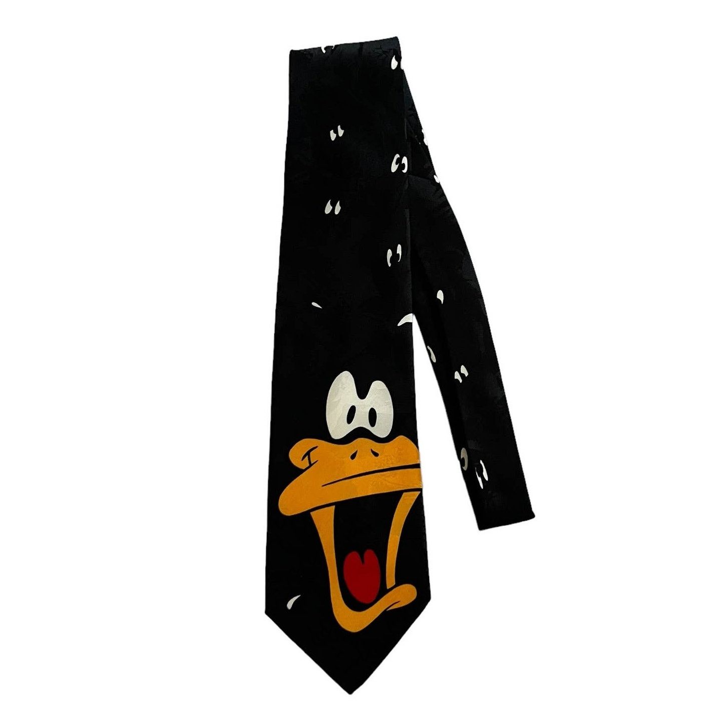 Warner Bros Looney Tunes Mania Vintage Black Daffy Duck Sweat Eyes Tie Size ONE SIZE - 3 Thumbnail