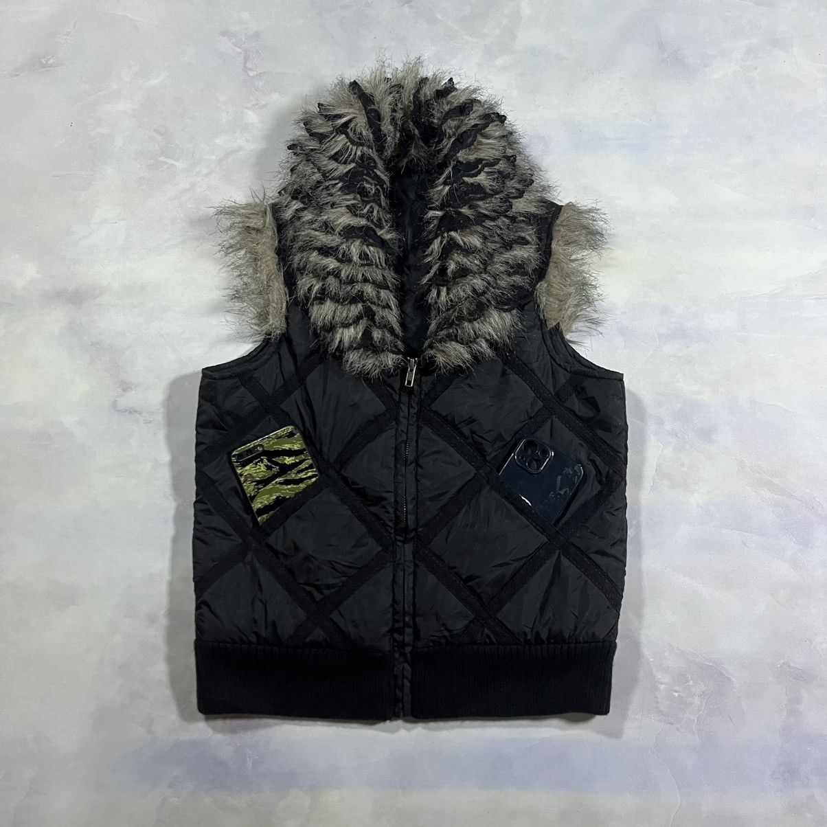 Le Grande Bleu (L.G.B.) Vest Fur LGB Style Size US M / EU 48-50 / 2 - 2 Thumbnail
