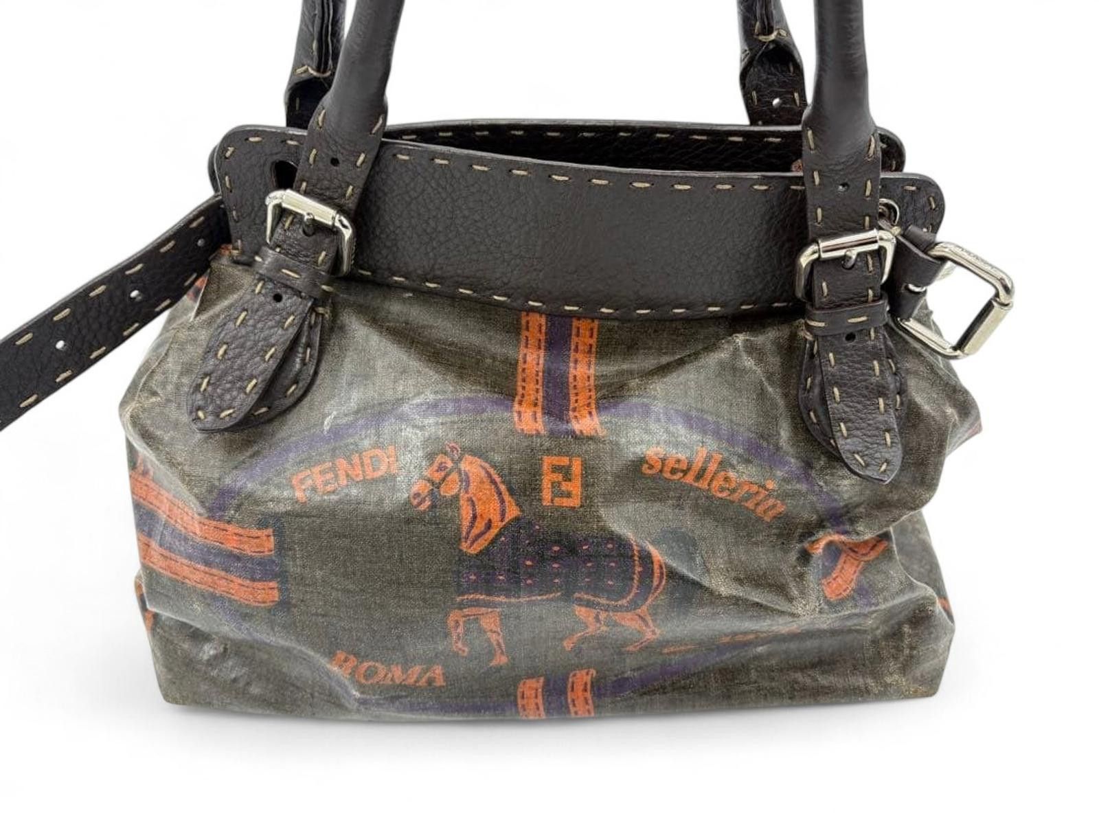 Fendi Fendi - Vintage Selleria Roma Handbag Size ONE SIZE - 9 Thumbnail