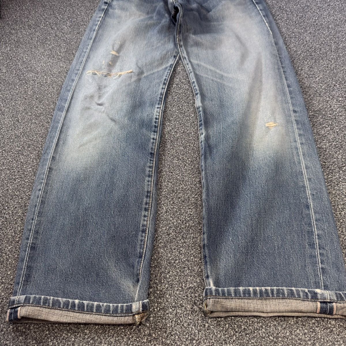 Kapital 🇯🇵 Vintage 90s Selvedge Edwin 505xx Distressed Denim Size US 28 / EU 44 - 7 Thumbnail