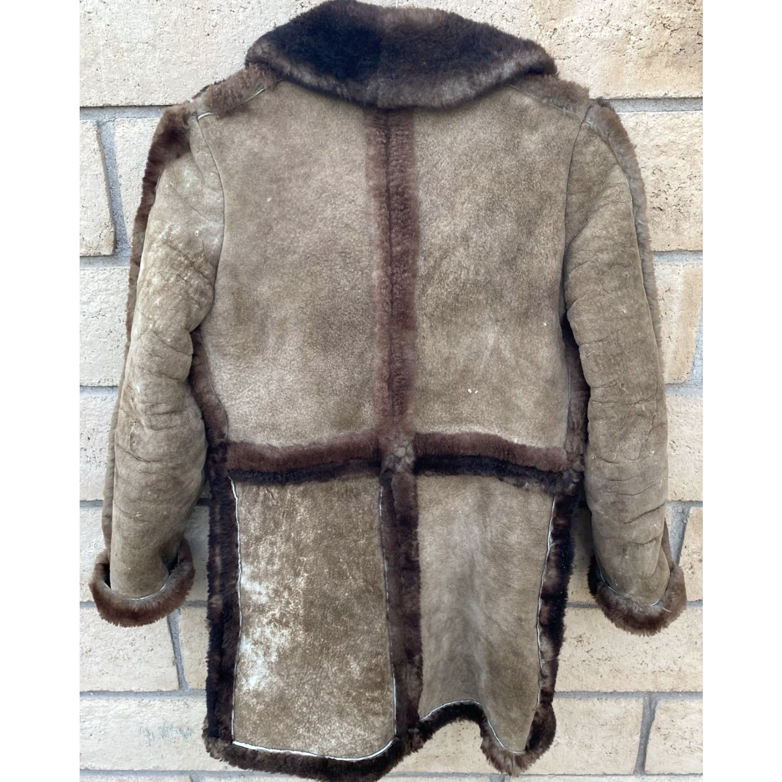 Vintage VINTAGE Womens Coat Leather Brown Shearling Wool Lining 6 Cowgirl Outdoor Casual Travel Shirt/Coat (depending) Size M / US 6-8 / IT 42-44 - 6 Thumbnail