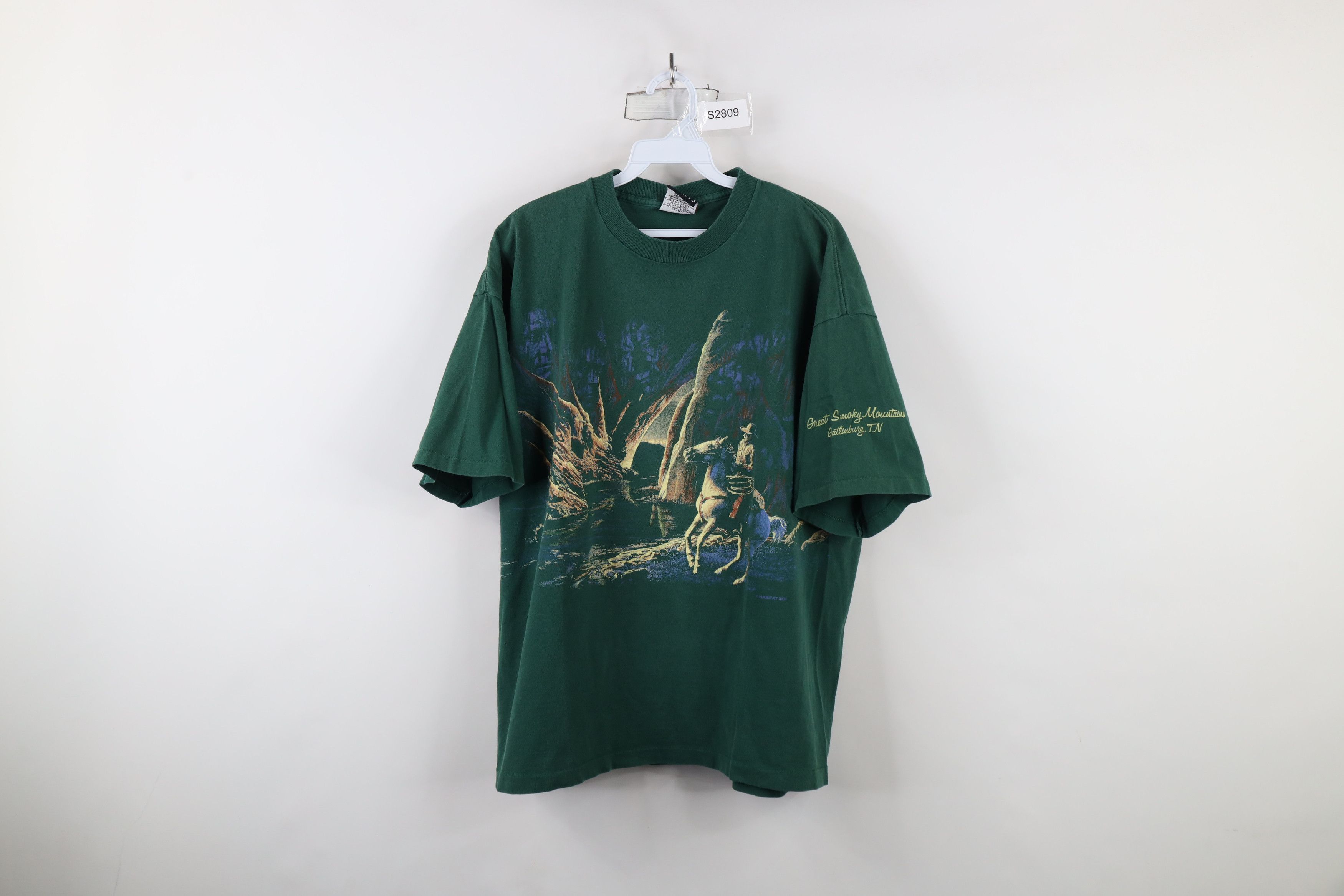 Vintage Vintage 90s Streetwear Cowboy All Over Print T-Shirt USA Size US L / EU 52-54 / 3 - 1 Thumbnail
