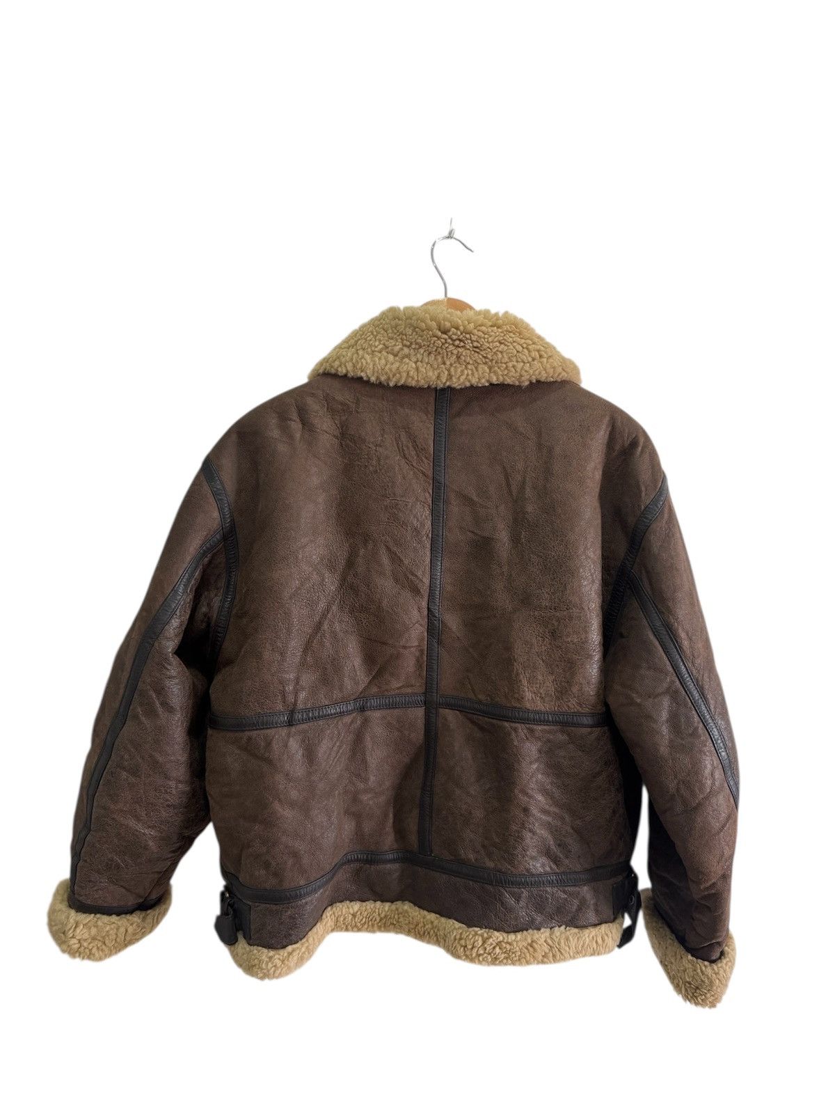 Genuine Leather Vintage Pottar B3 Sheep Skin Air Force Army Military Size US L / EU 52-54 / 3 - 2 Thumbnail