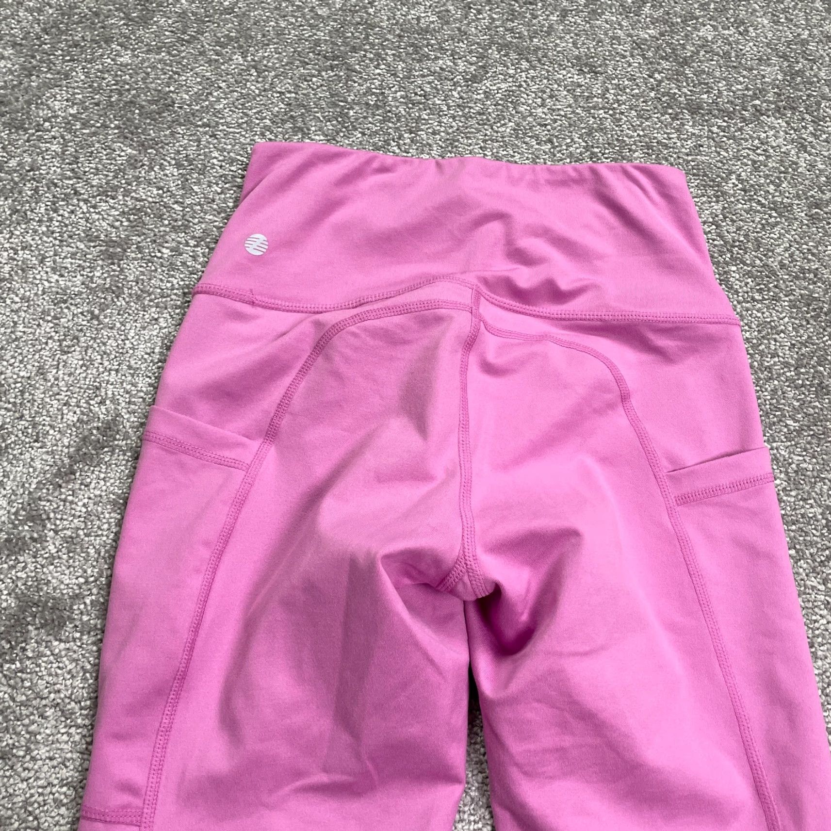 Vintage Z by Zella Compression Leggings Women XS Pink Pocket Athletic Active Gym 23x24.5 Size 26" / US 2 / IT 38 - 4 Thumbnail