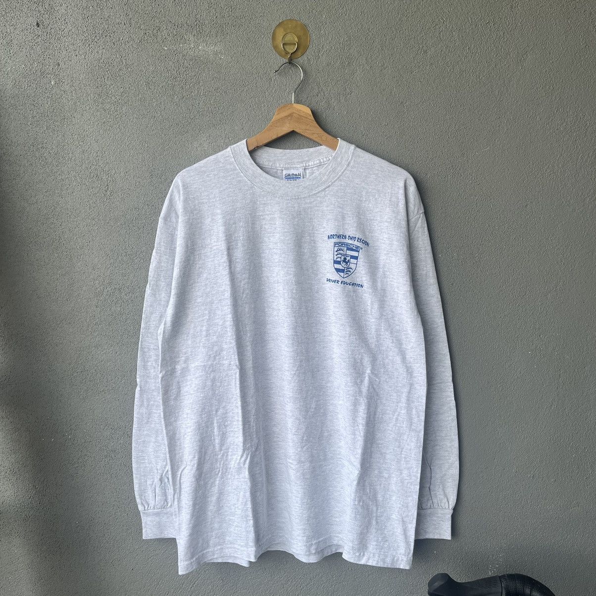 Porsche Design Vintage Porsche 911 Driver Education Grey Long Sleeve Tee Size US L / EU 52-54 / 3 - 3 Thumbnail
