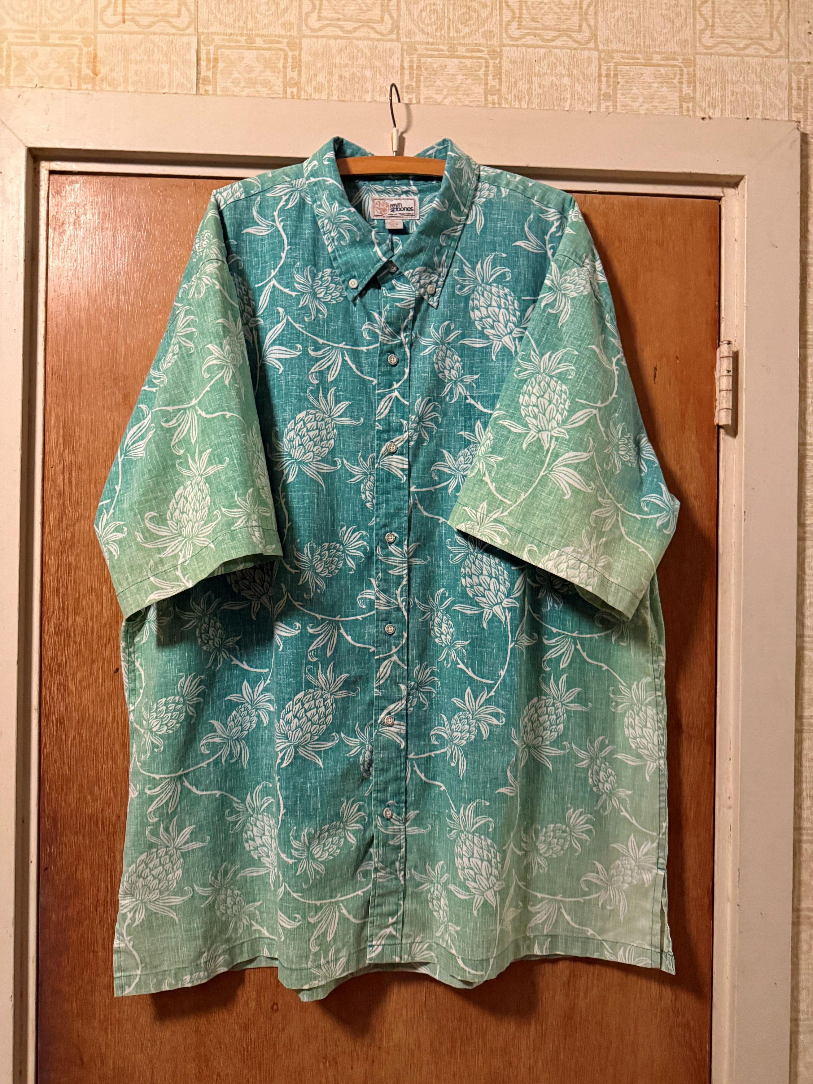 Reyn Spooner Reyn Spooner Sun Faded Ombre Pineapple Hawaiian Shirt 3XL Size US XXL / EU 58 / 5 - 1 Thumbnail