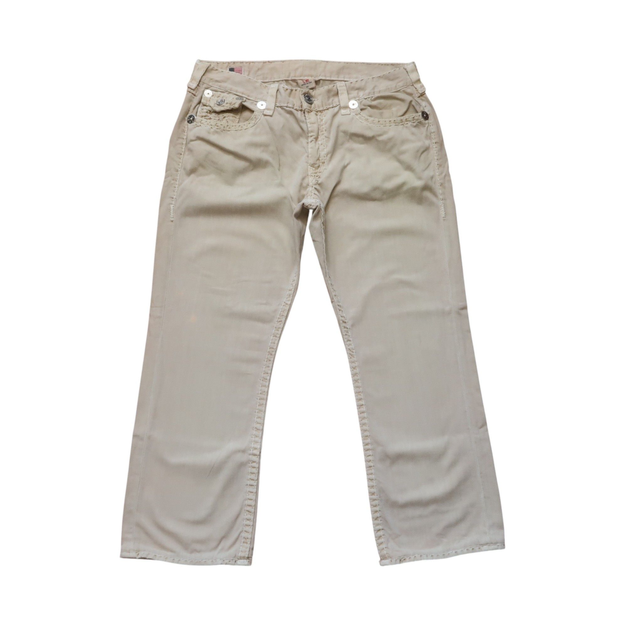 True Religion Vintage True Religion Ricky Super T Broken White Sz 42 Size US 42 / EU 58 - 1 Thumbnail