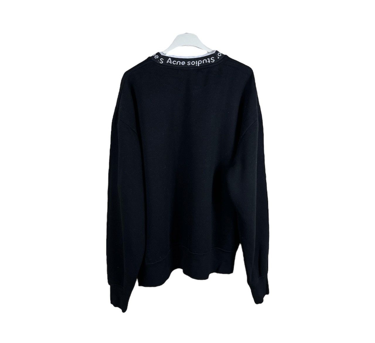 Acne Studios Acne Studios flogho neck logo oversized sweatshirt crewneck Size US XXS / EU 40 - 2 Thumbnail