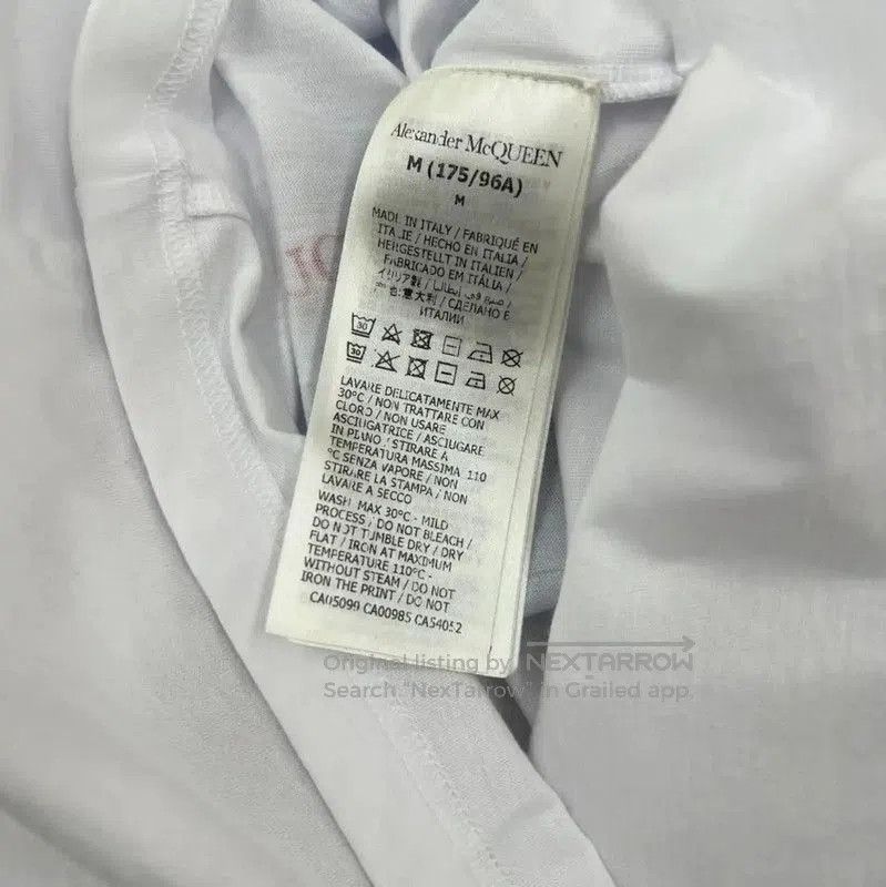 Alexander McQueen Alexander McQueen White Cotton Skull Print T-Shirt . Size US XXL / EU 58 / 5 - 7 Thumbnail