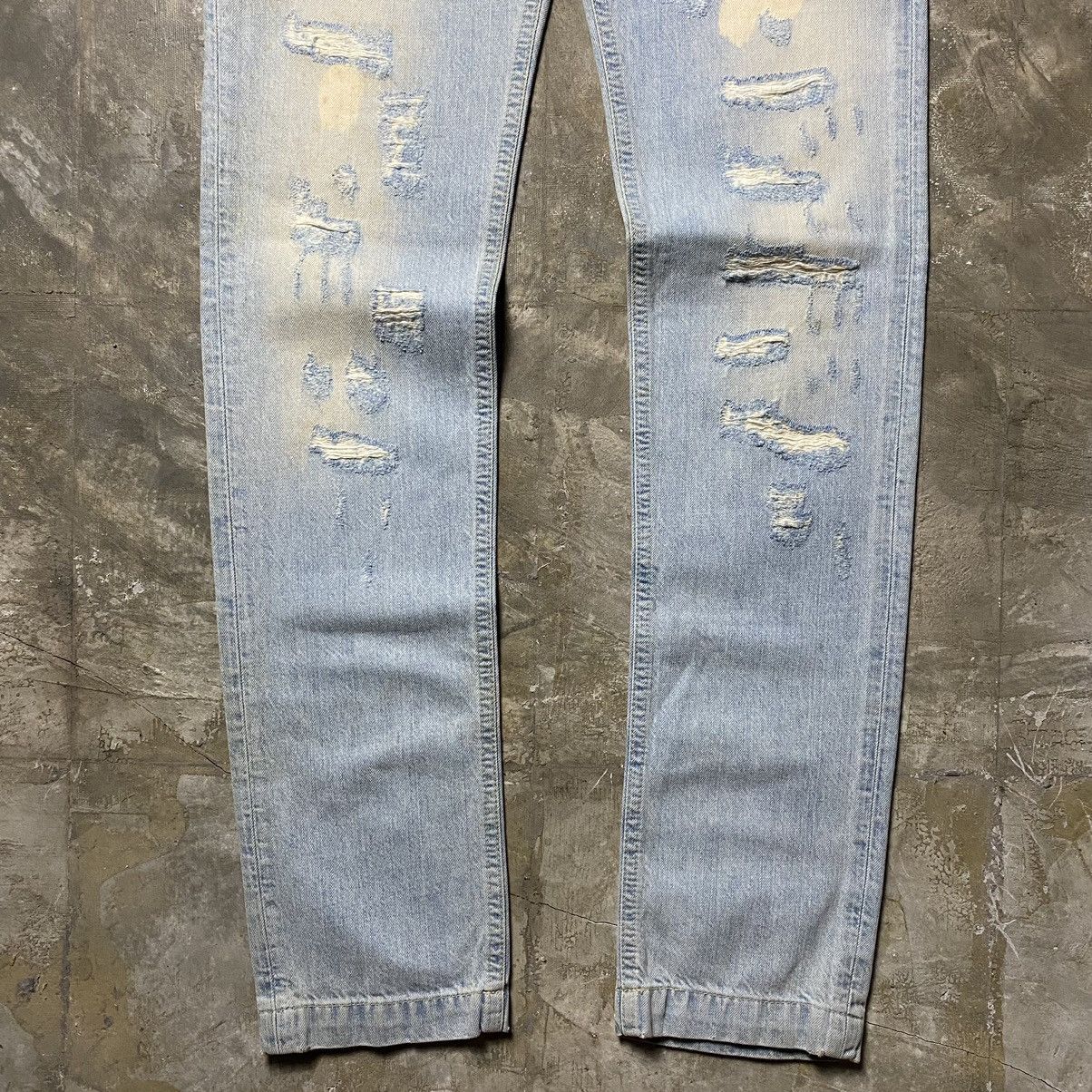Dolce & Gabbana D&G Distressed Bleach Denim Jeans Size US 30 / EU 46 - 3 Thumbnail