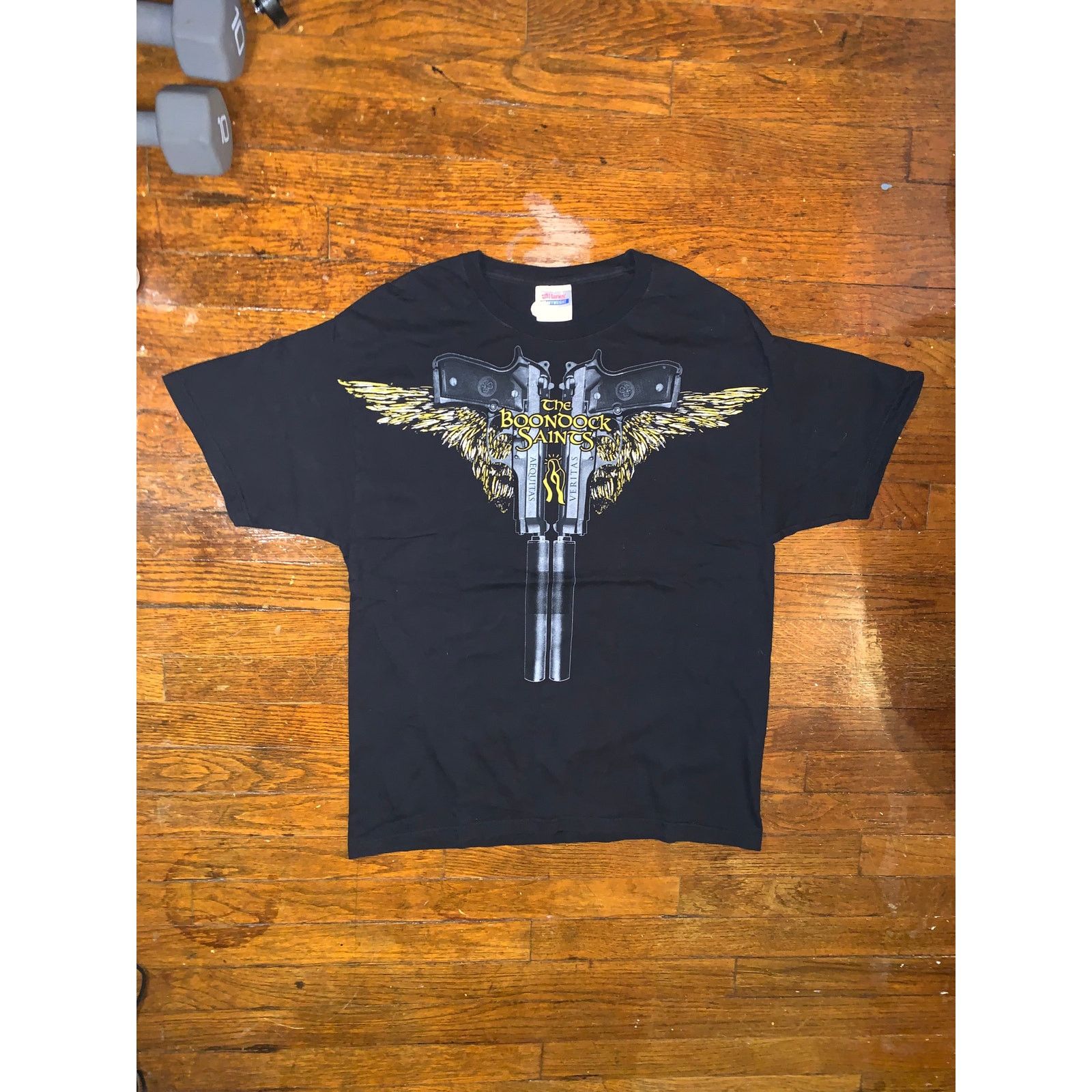 Hanes Boondock Saints Two Guns T Shirt Large Thy Will Be Done Size US L / EU 52-54 / 3 - 1 Thumbnail
