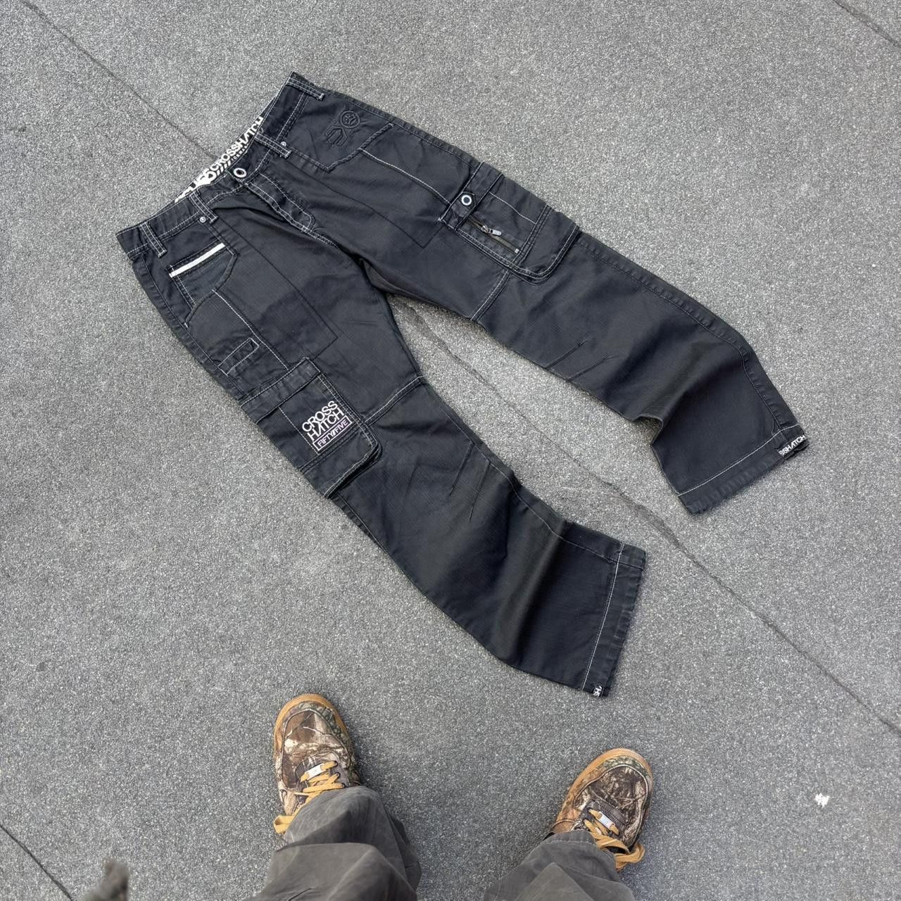 Japanese Brand × Vintage Cargo Jeans Size US 32 / EU 48 - 2 Thumbnail
