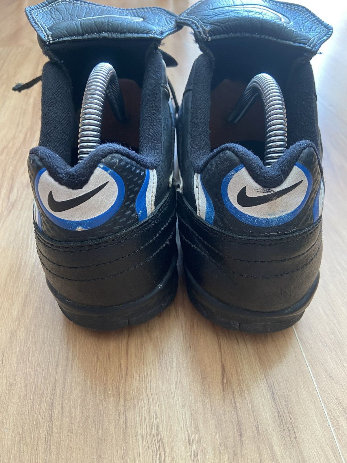 Nike Nike Tiempo 1996 Black Leather Turf Football Shoes Size US 10.5 / EU 43-44 - 4 Thumbnail