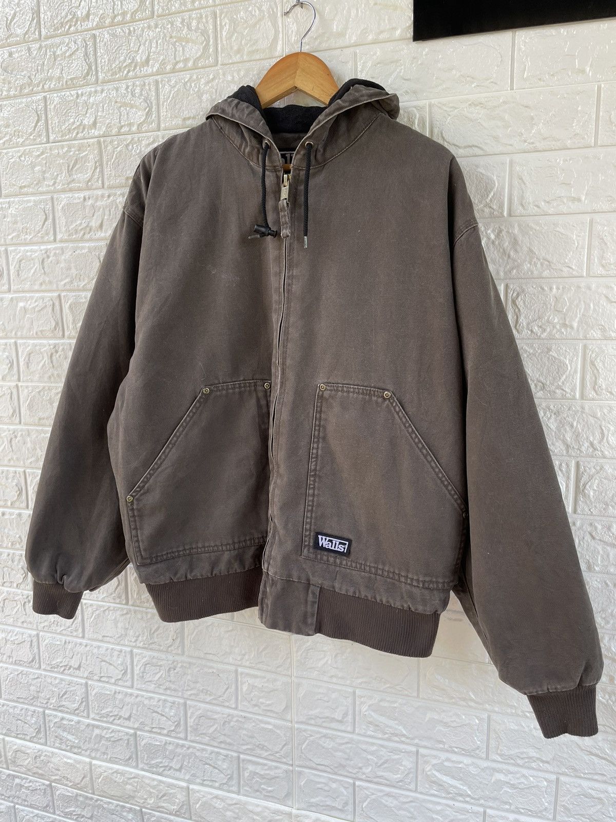 Japanese Brand Vintage Walls Work Wear Hoodie Jacket Size US XL / EU 56 / 4 - 4 Thumbnail