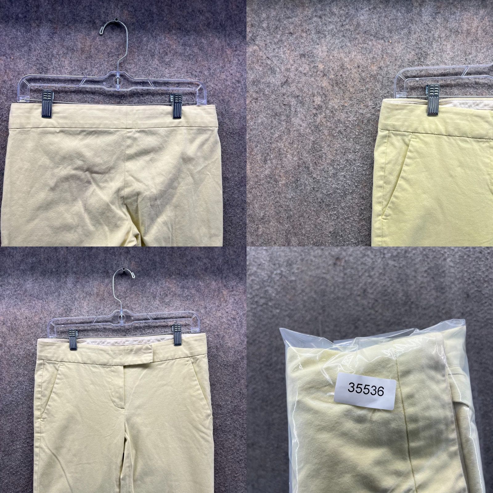 Theory Theory Pants Women 4 Yellow Bootcut Career Party Office Dress Pants Slacks 31in Inseam USA Size 27" / US 4 / IT 40 - 8 Thumbnail