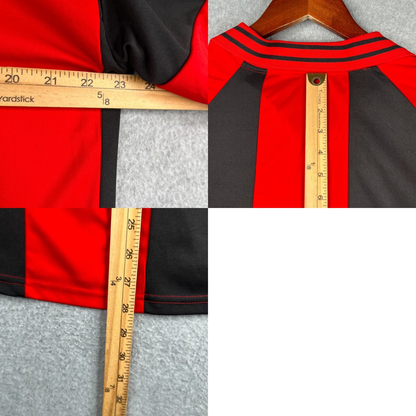Vintage Trinidad & Tabago Sports Wear Polo Shirt 2XL Red Black Striped Mens Soccer Shirt Size US XXL / EU 58 / 5 - 8 Thumbnail