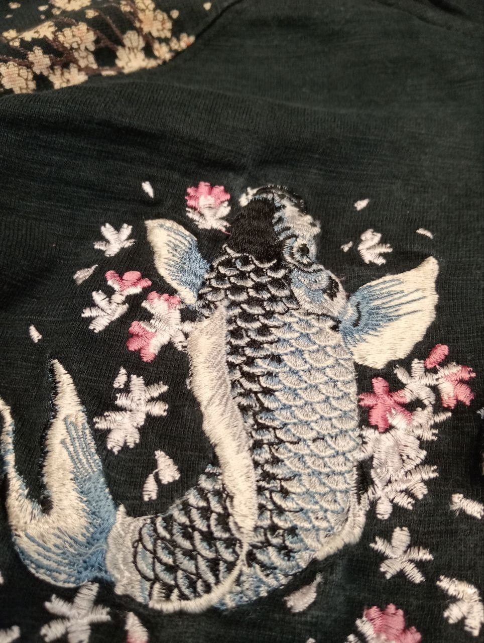 Japanese Brand JAPANESE CLASSIC SCRIPT SUKAJAN SUGOI FISH EMBROIDERY HOODIE Size US M / EU 48-50 / 2 - 7 Thumbnail