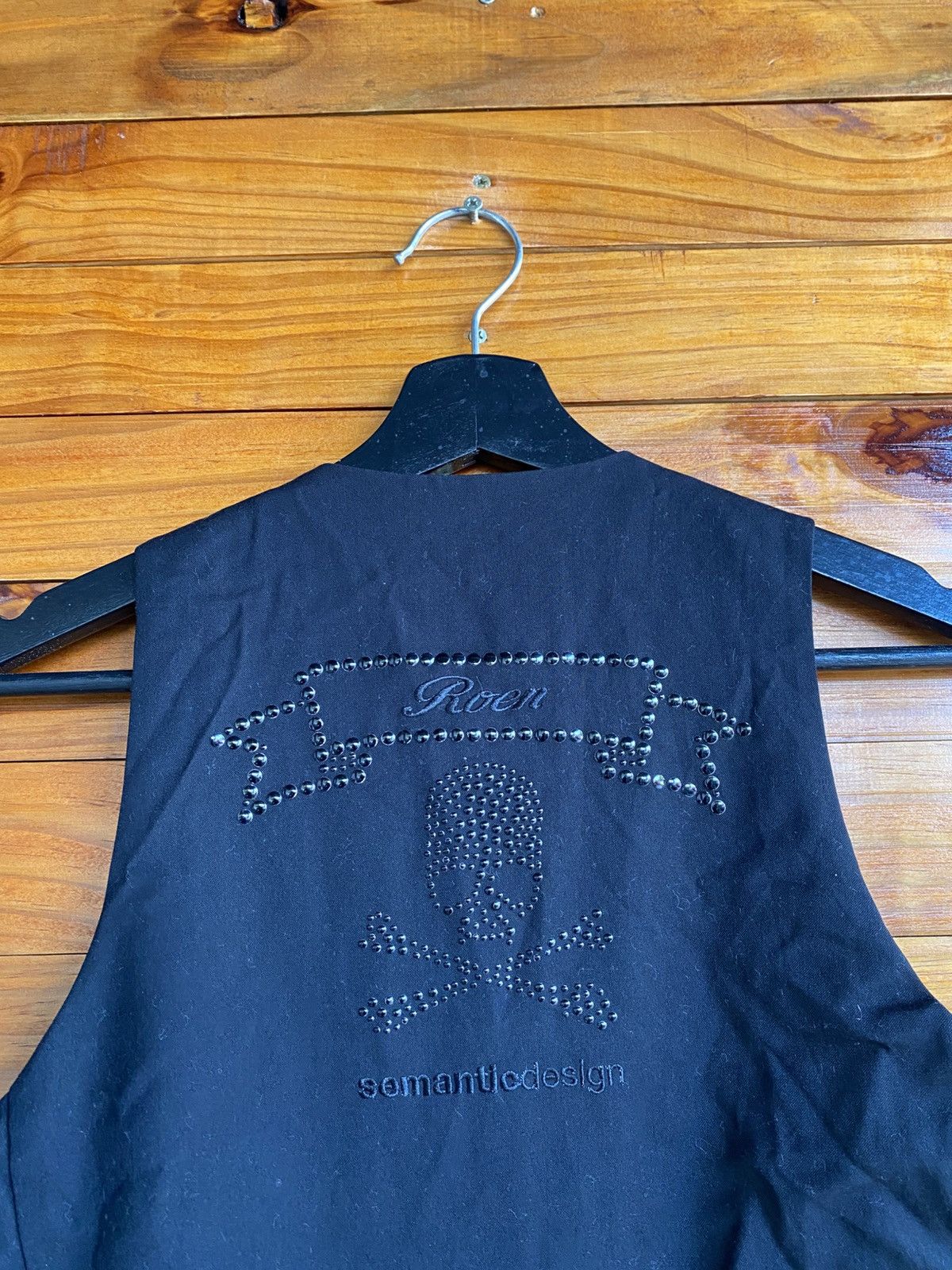 Roen Roen × Semantic Design Skull Vest – Gothic Rock Men’s Black Size US S / EU 44-46 / 1 - 10 Thumbnail
