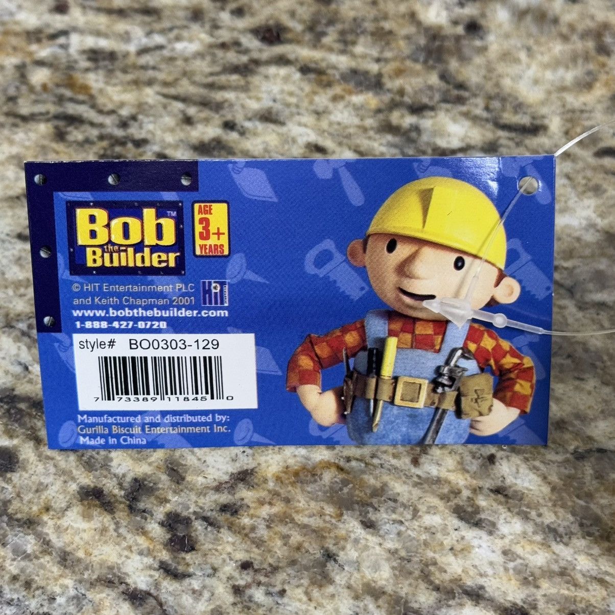 Nickelodeon × Vintage 2001 Bob the Builder Plush Zip Coin Pouch Bag Keychain 8" Size ONE SIZE - 4 Thumbnail