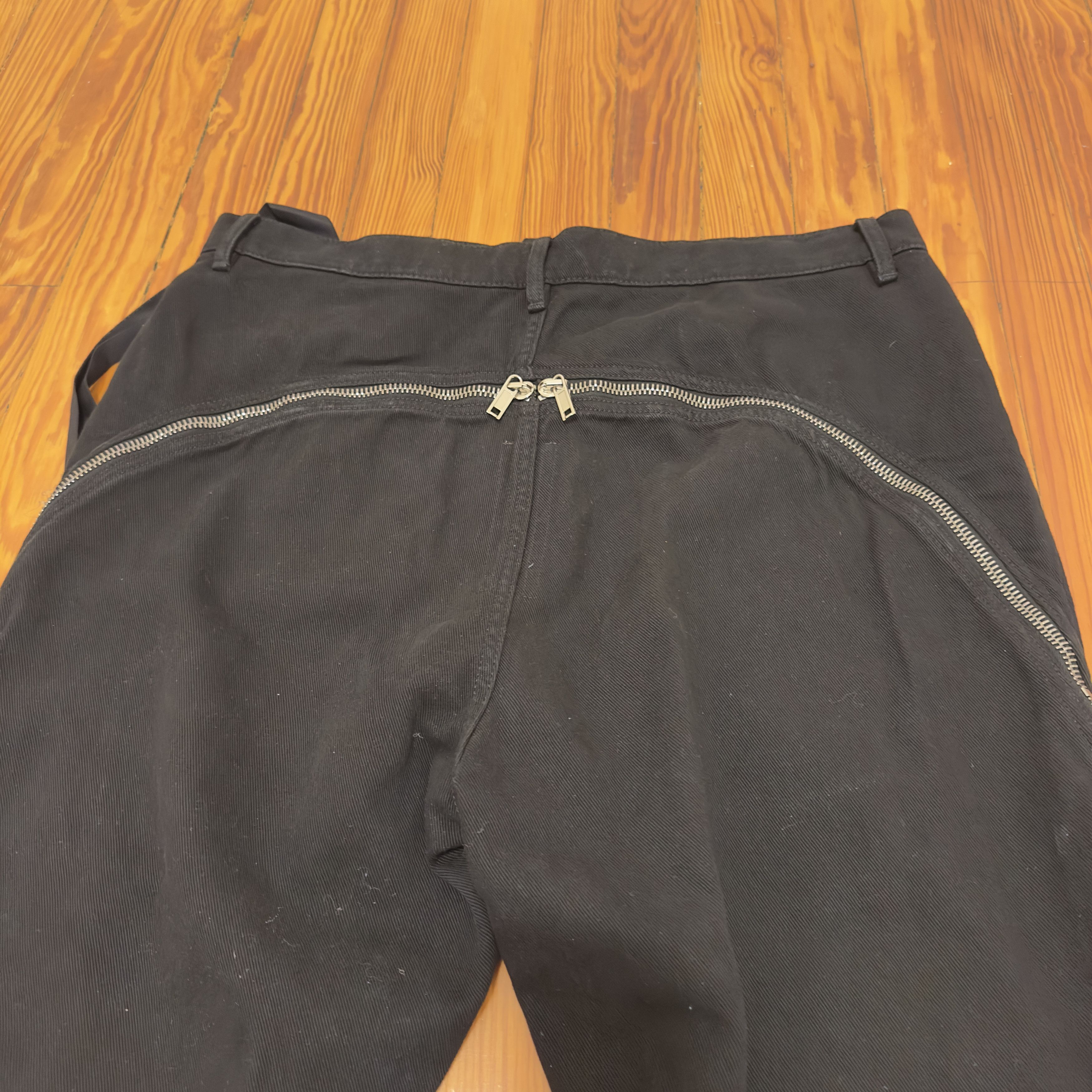 Rick Owens RICK OWENS ZIP-DETAIL FLARED TROUSERS Size US 33 - 4 Thumbnail