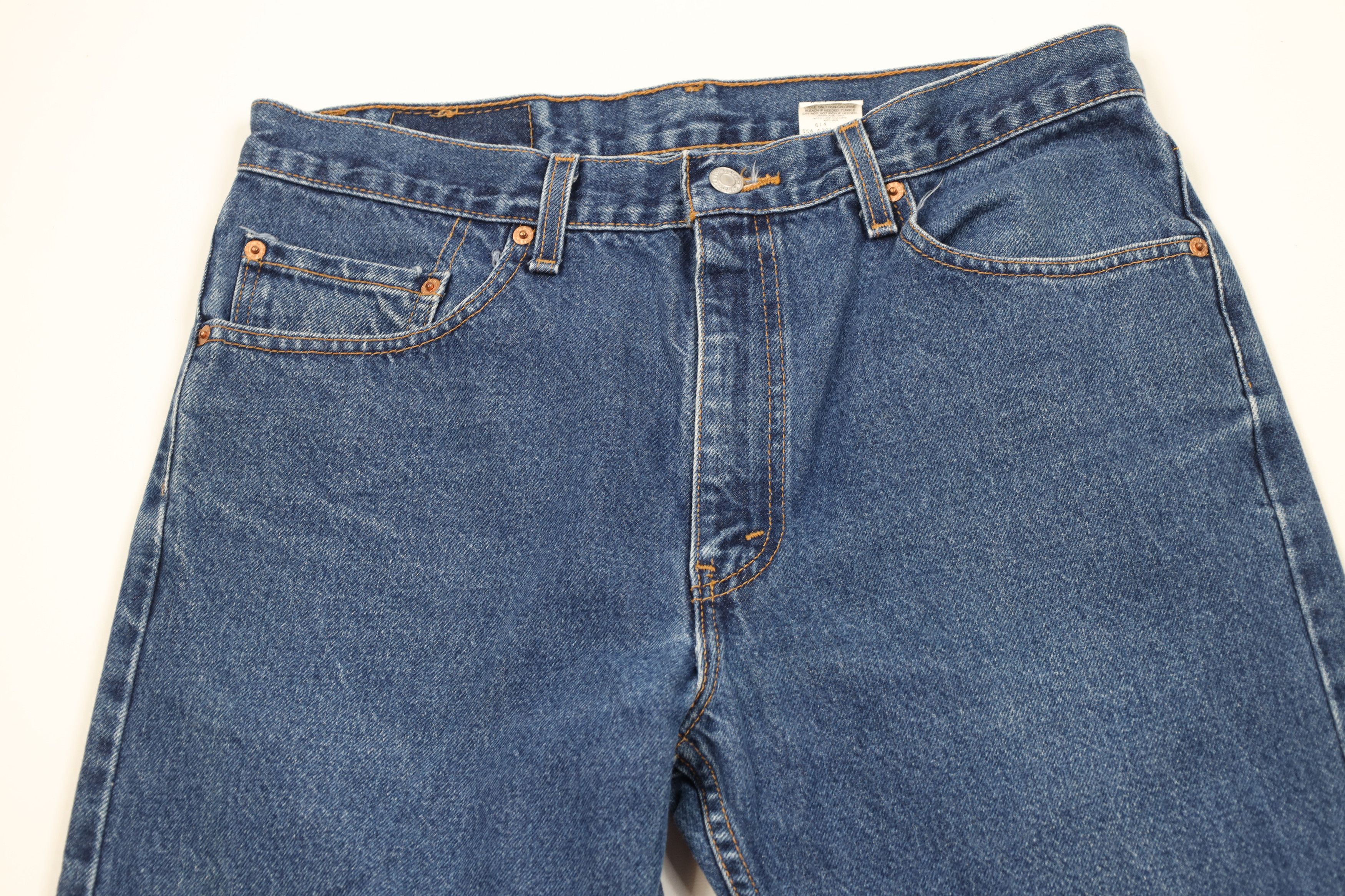 Levi's Vintage Y2K 2001 Levis 505 Straight Leg Jeans Blue USA Size 34" / US 12 / IT 48 - 2 Thumbnail