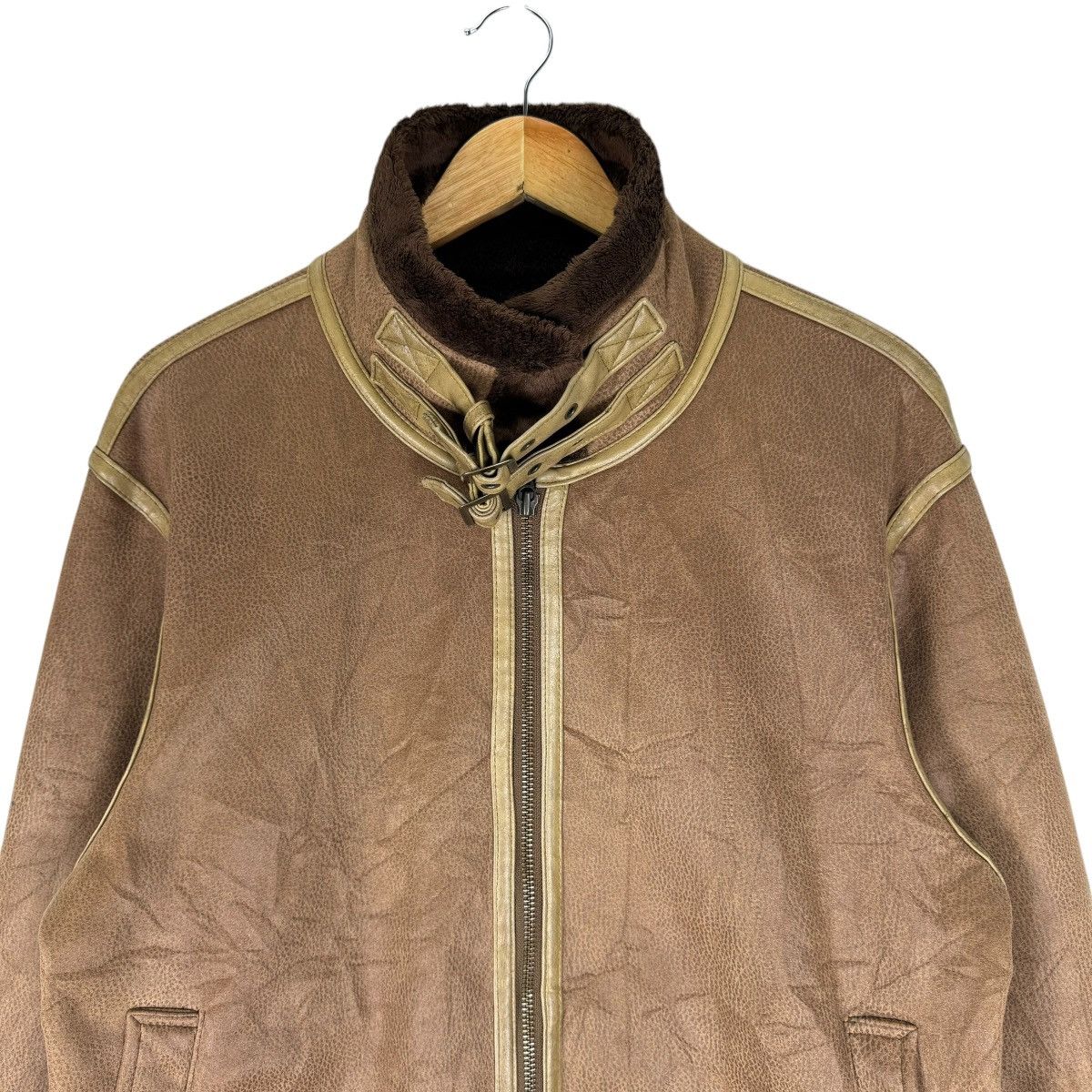Japanese Brand × Tultex × Vintage ☀️TULTEX OUTDOOR B3 SYNTHETIC LEATHER JACKET Size US L / EU 52-54 / 3 - 6 Thumbnail