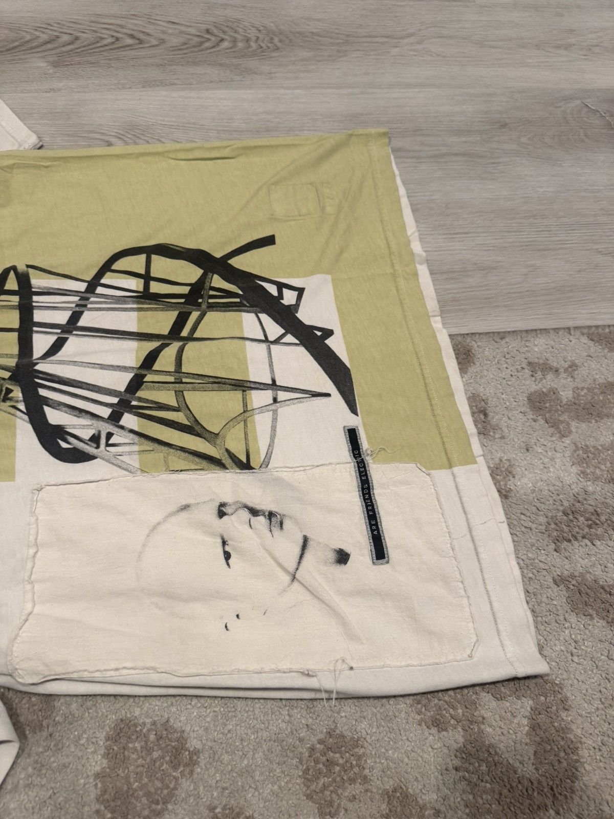 Rick Owens Drkshdw s/s 2019 milk/dark lime jumbo tee!! Size US M / EU 48-50 / 2 - 2 Thumbnail